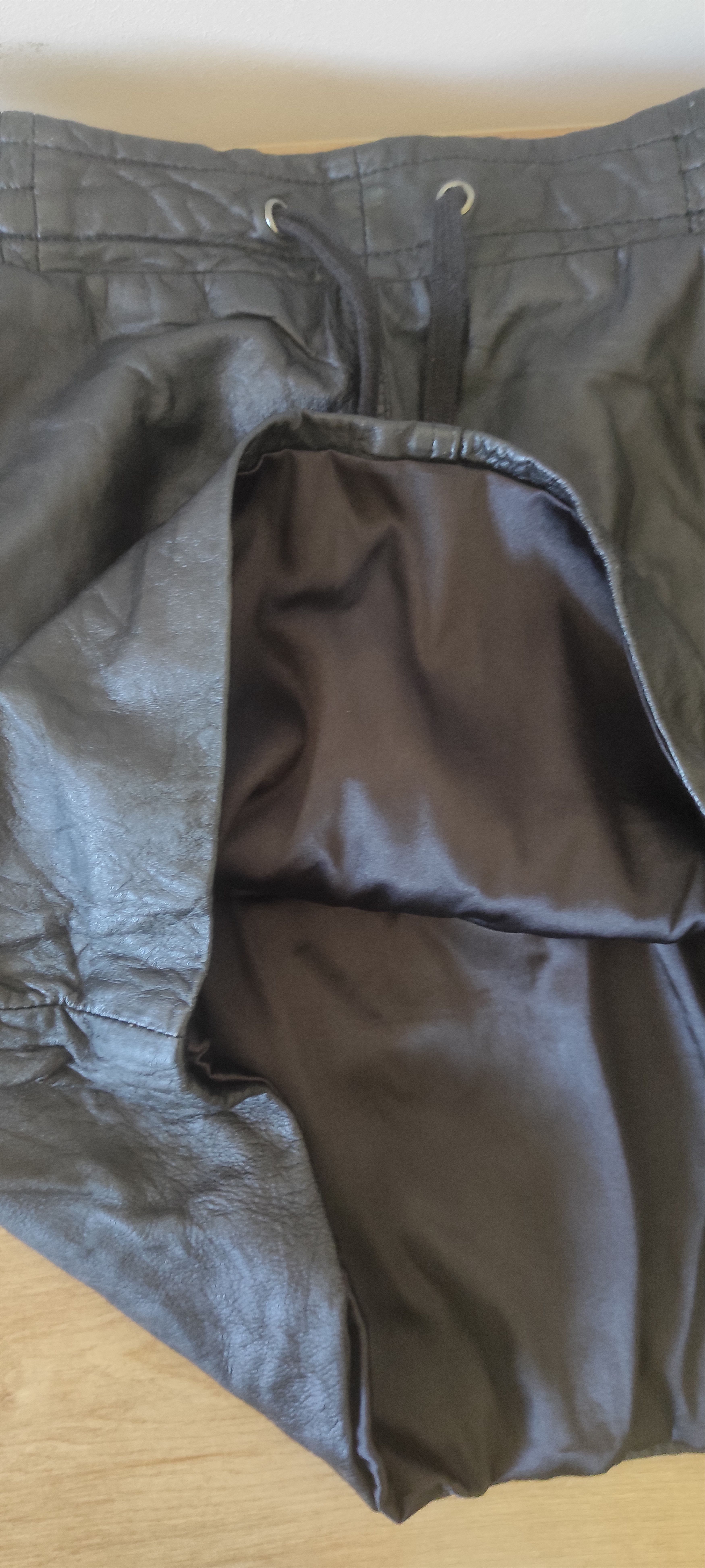 Genuine Leather Object Leather Mini Skirt Made India High waist Regular fit Size 26" / US 2 / IT 38 - 7 Thumbnail