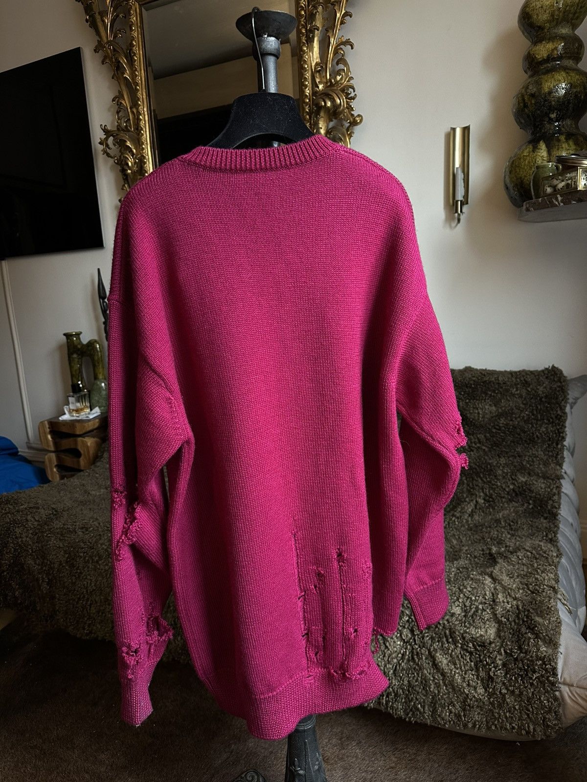Balenciaga Balenciaga distresed knitwear logo couture Size US S / EU 44-46 / 1 - 9 Thumbnail