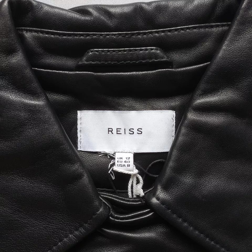 Reiss REISS Women's Geo-Soft Leather Jacket UK12/US8 IFD-0723 Size M / US 6-8 / IT 42-44 - 6 Thumbnail