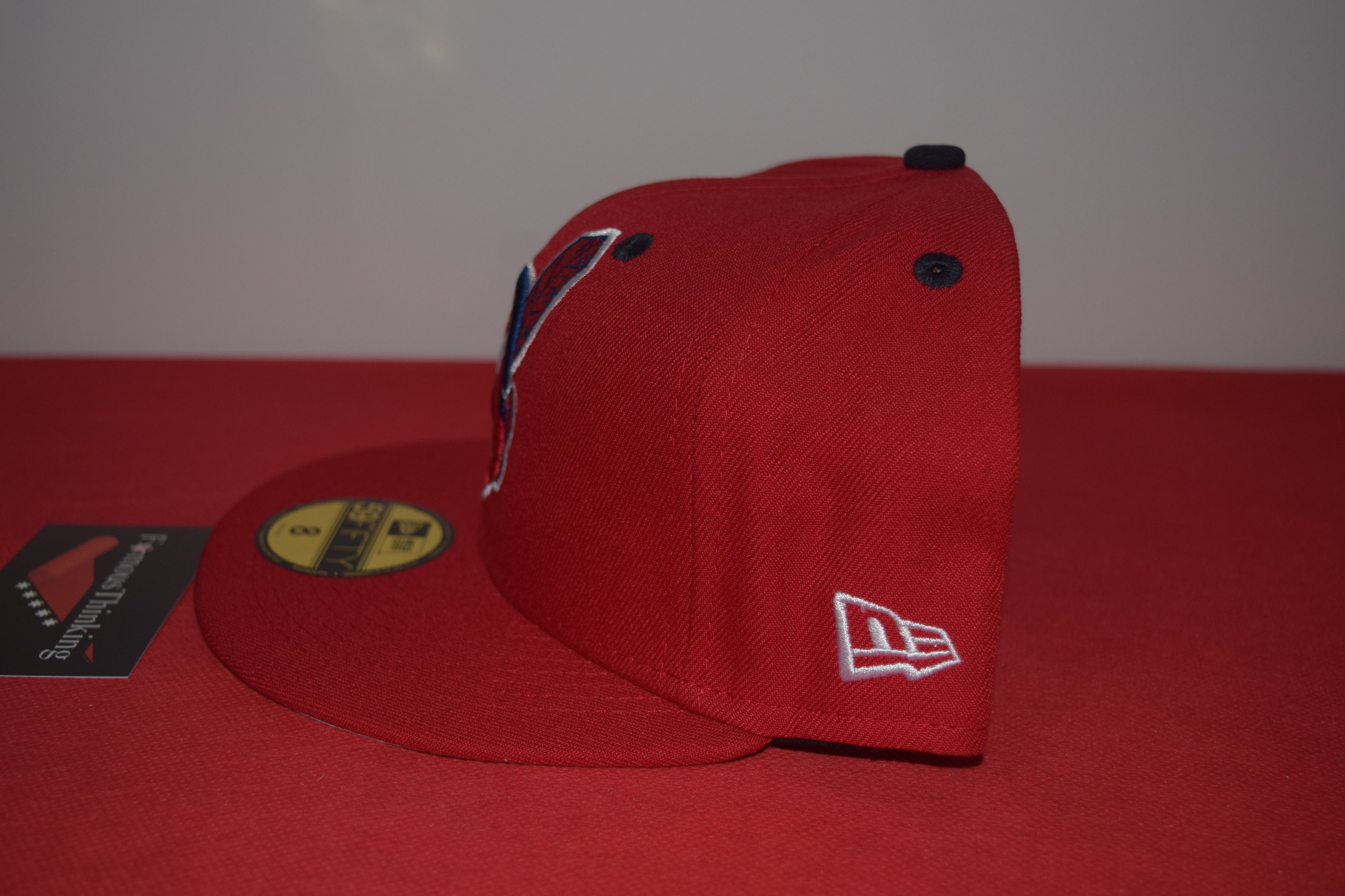 New Era New Era Cleveland Indians Chief Wahoo Red Feather Hat Size ONE SIZE - 3 Thumbnail