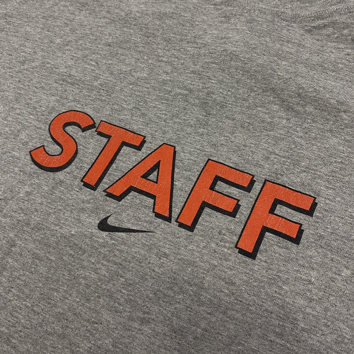Japanese Brand × Nike × Vintage Vtg Y2K Team Nike Staff Event Tee Promo Center Swoosh Size US L / EU 52-54 / 3 - 7 Thumbnail