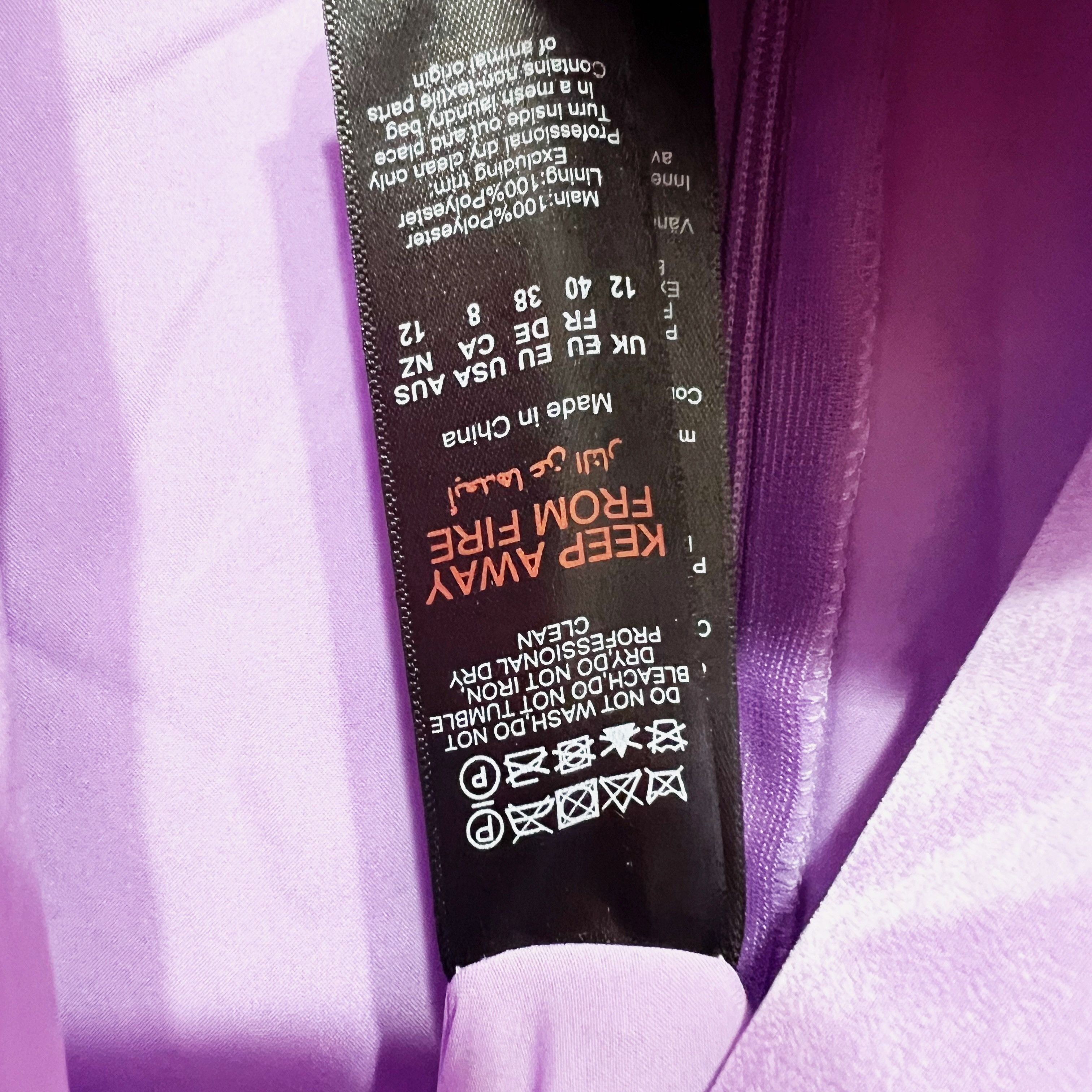 Boohoo NEW BooHoo Occasion Tall Feather Detail Size 30" / US 8 / IT 44 - 3 Thumbnail