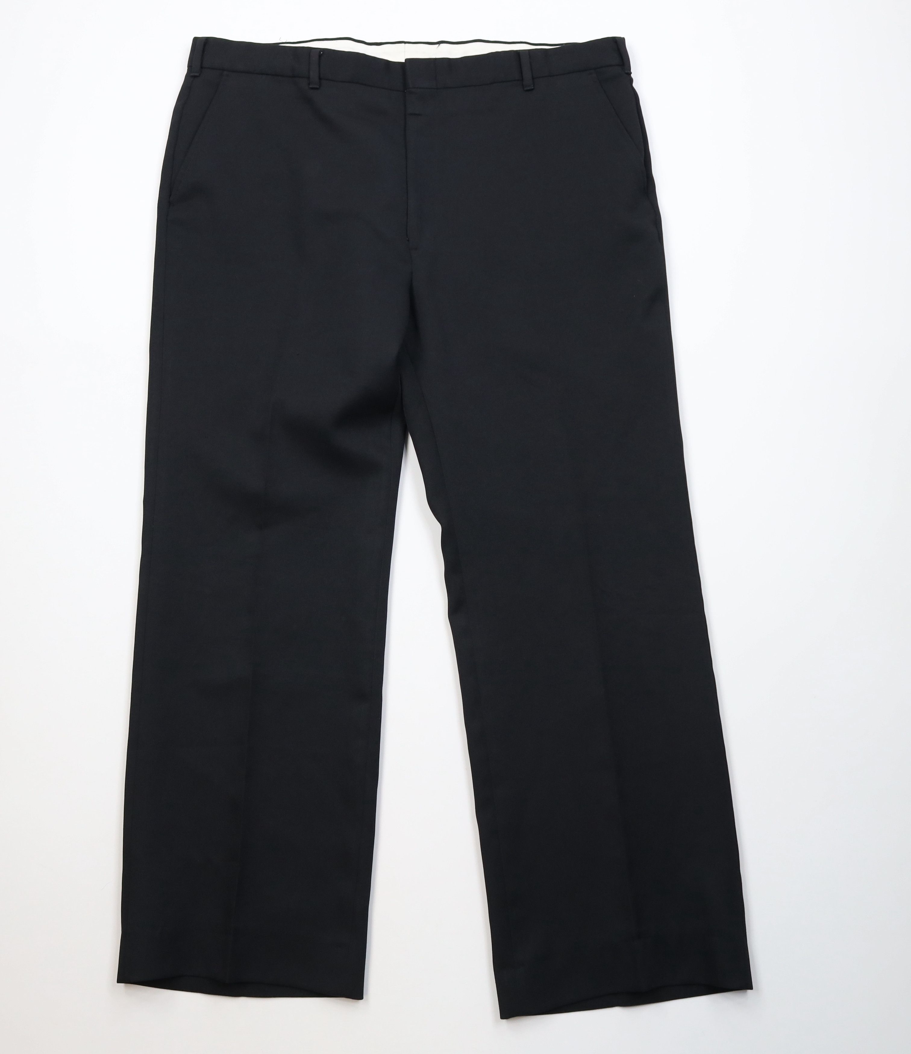 Vintage Vintage 70s Streetwear Flared Wide Leg Chino Pants Black USA Size US 40 / EU 56 - 1 Thumbnail