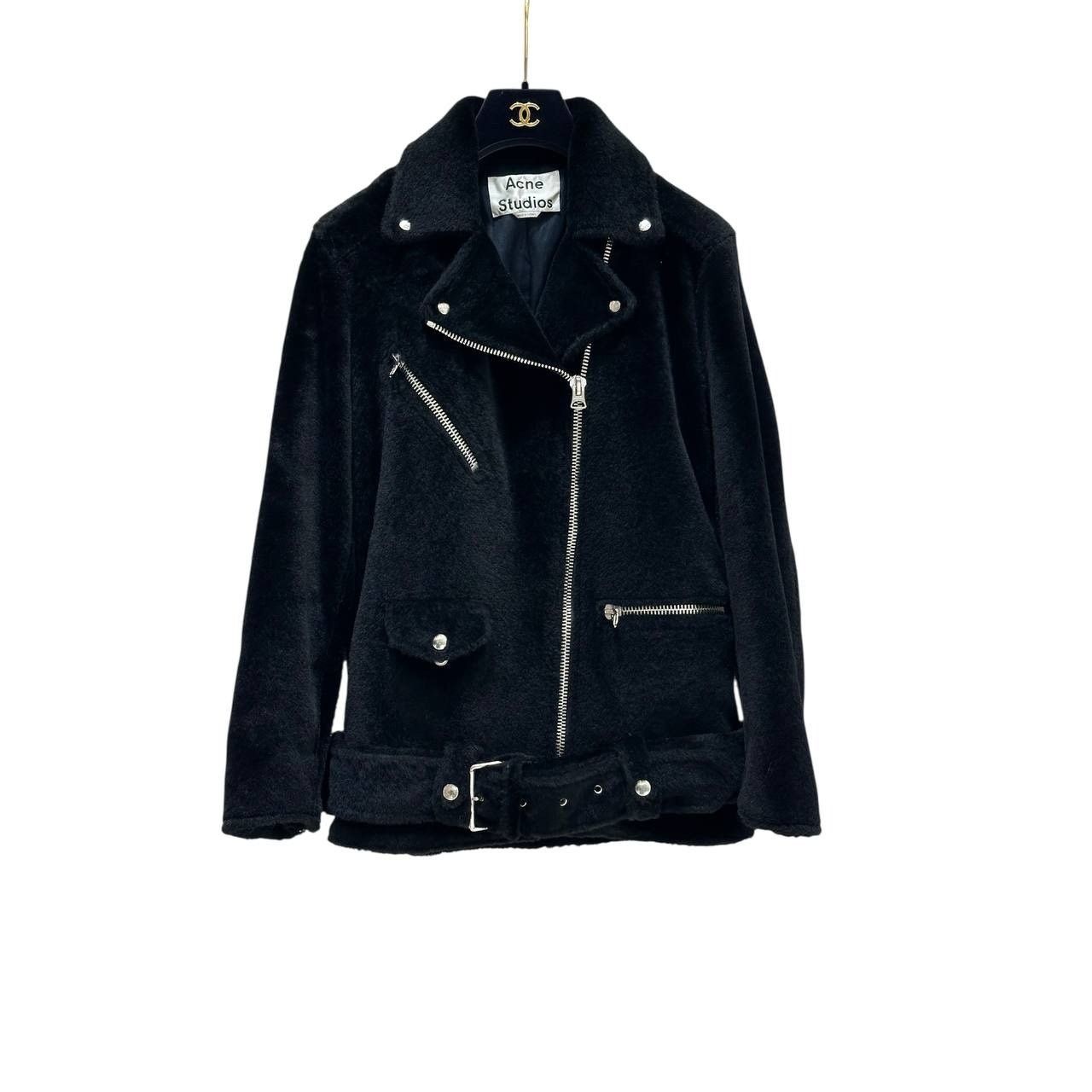 Acne Studios Acne Studios Shearling Leather Biker Jacket - Size 32 (XXS) Size XXS / US 00 / IT 34 - 1 Thumbnail