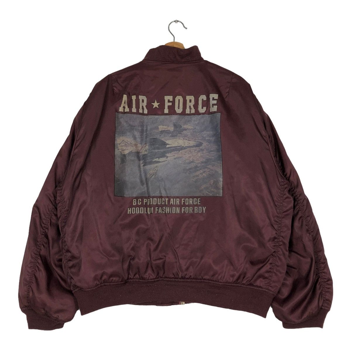 Vintage 🔥VINTAGE BOMBER JACKET MA-1 DESIGN BACK FIRE USA BIG LOGO Size US L / EU 52-54 / 3 - 1 Thumbnail