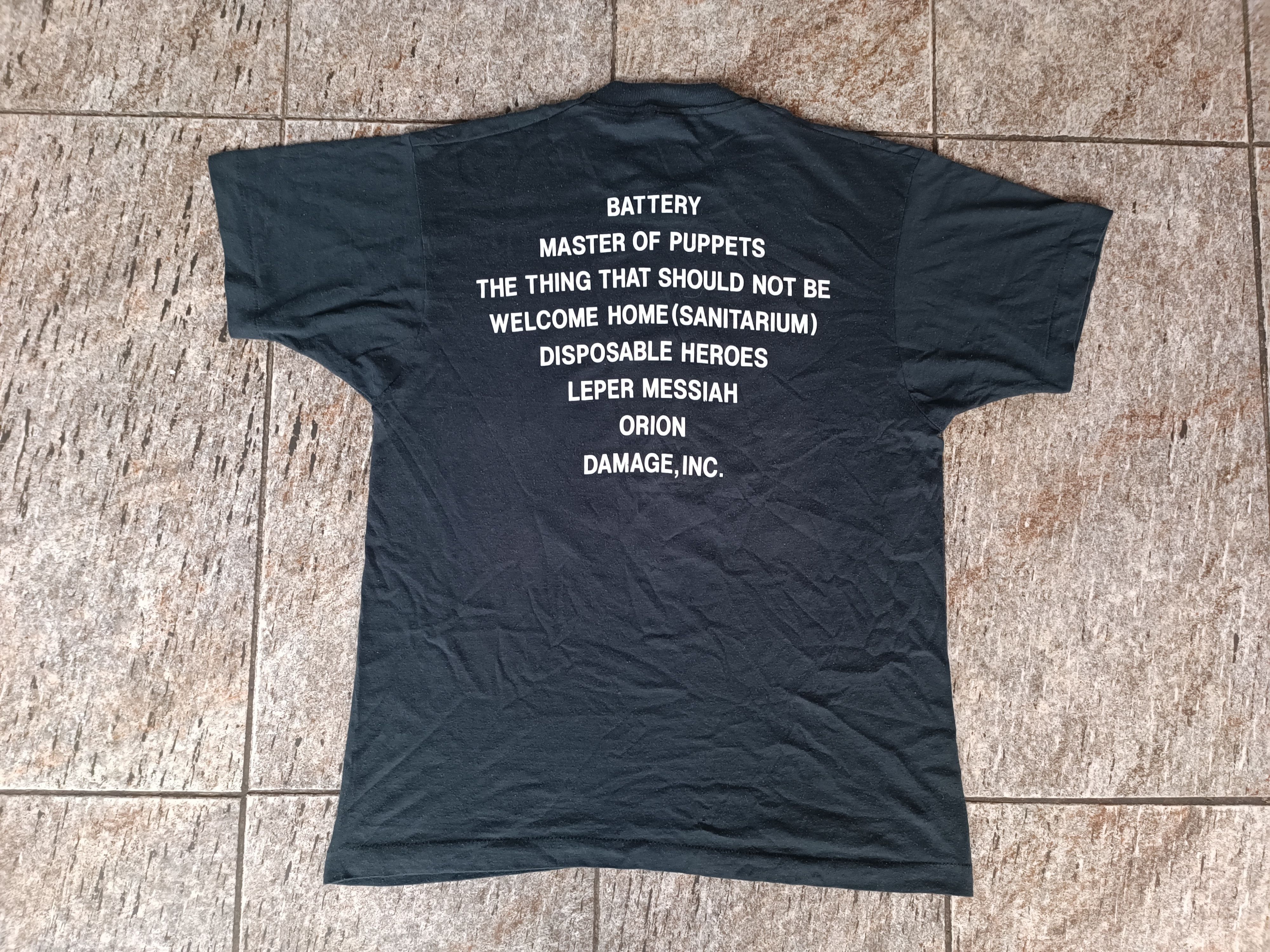 Metallica Vintage 1987 Metallica Master Of Puppets Tees Size US M / EU 48-50 / 2 - 2 Thumbnail