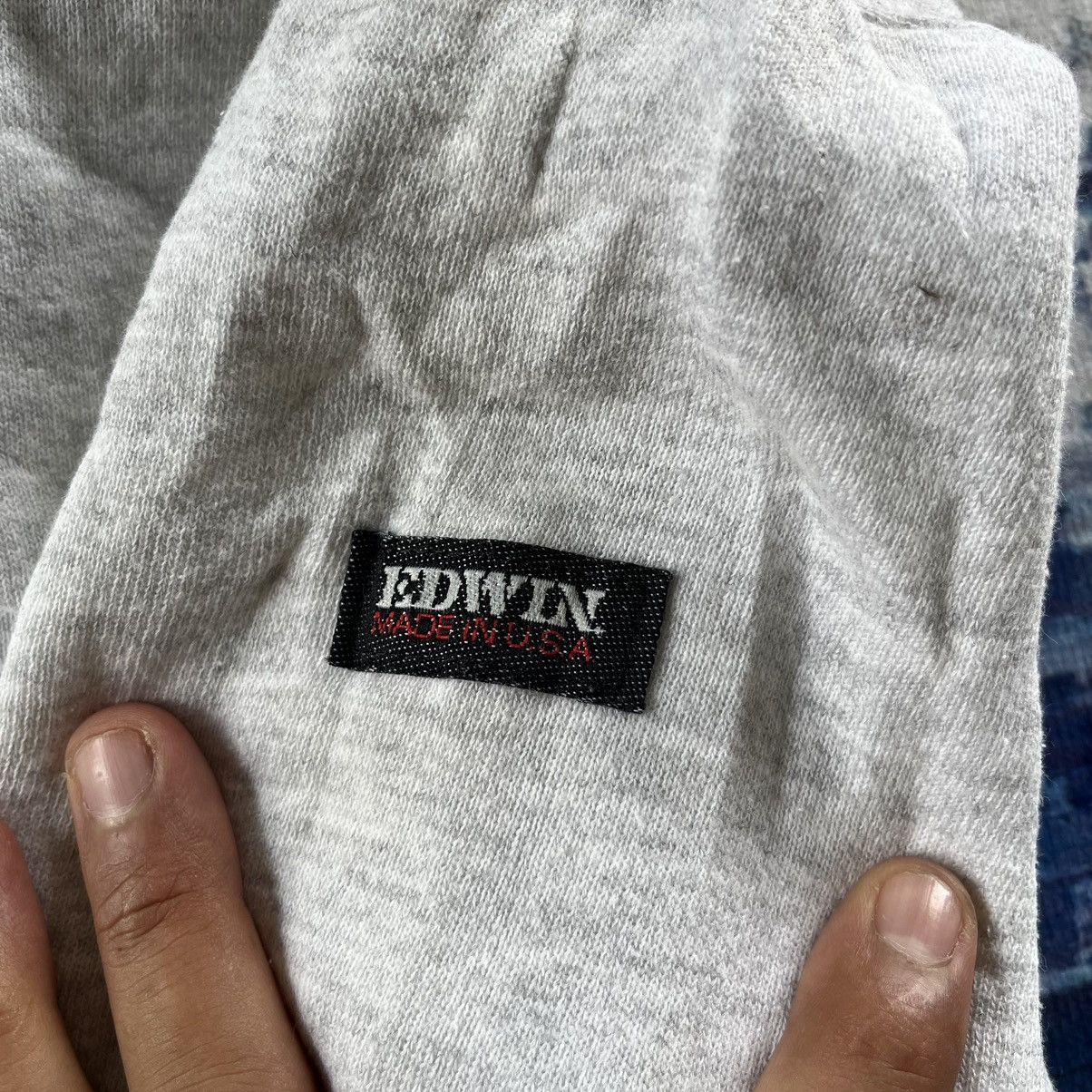 Edwin × Vintage 🔥Vintage Edwin Plain Sweetshirts 90s USA Size US L / EU 52-54 / 3 - 2 Thumbnail