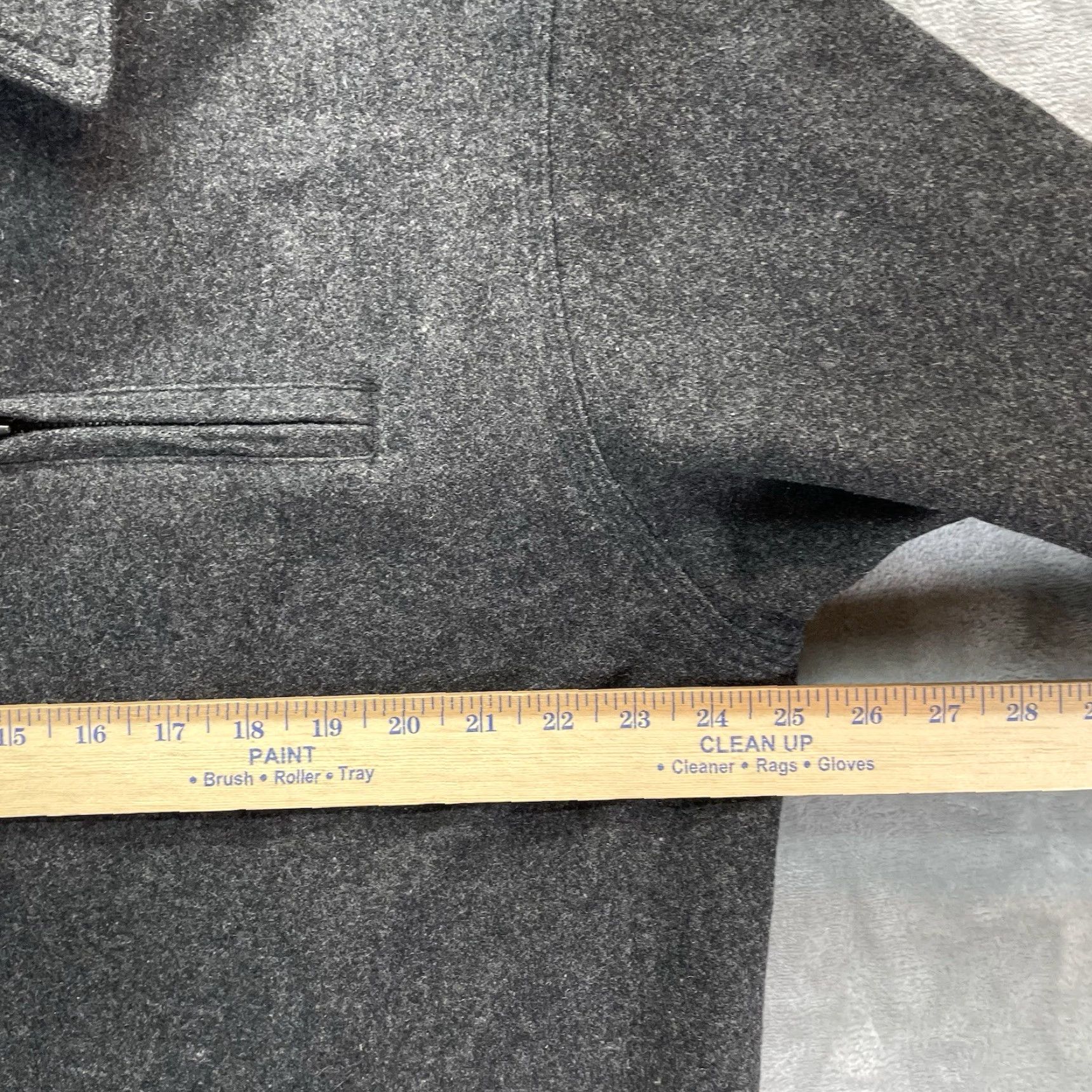 Abercrombie & Fitch VTG Abercrombie & Fitch Jacket Men XL Wool Bomber Gray Full Zip Quilted 90s Shirt? Size US XL / EU 56 / 4 - 6 Thumbnail