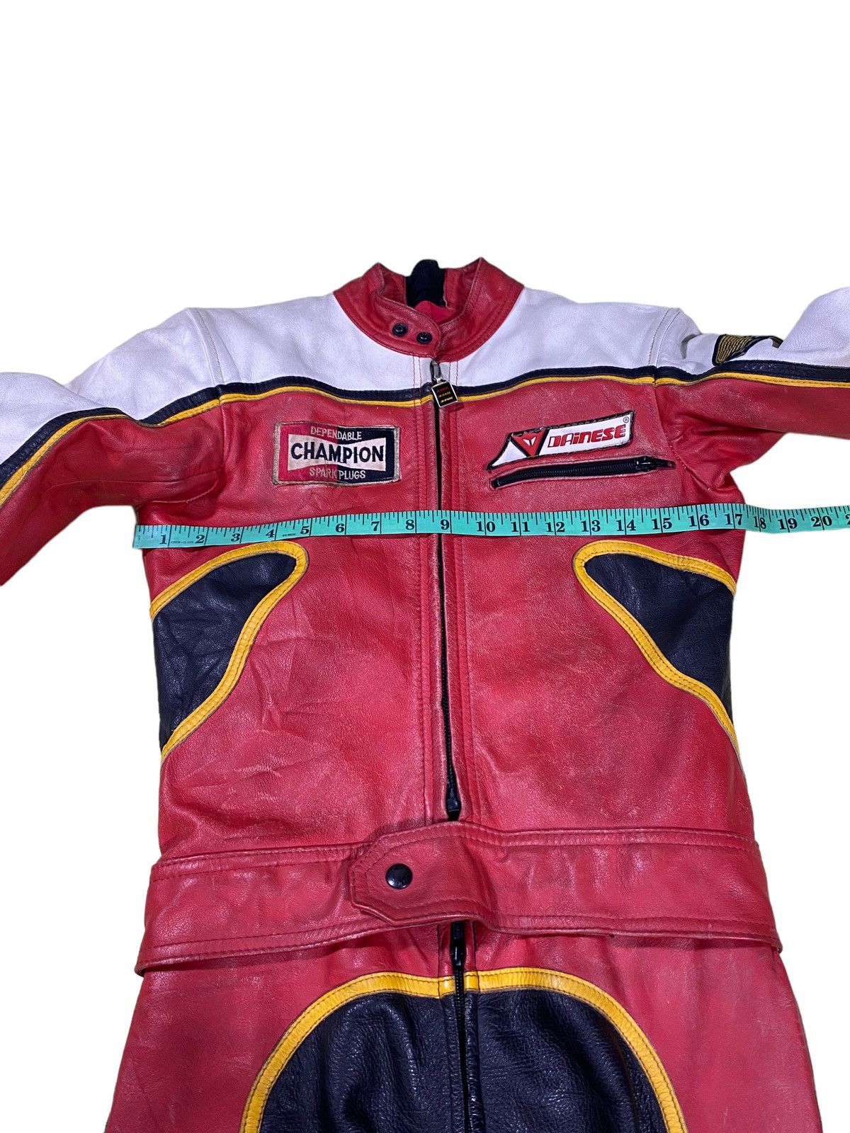 Dainese × Vintage Vintage 80s Dainese Overall Riding Suit Class Leather Size US S / EU 44-46 / 1 - 21 Thumbnail