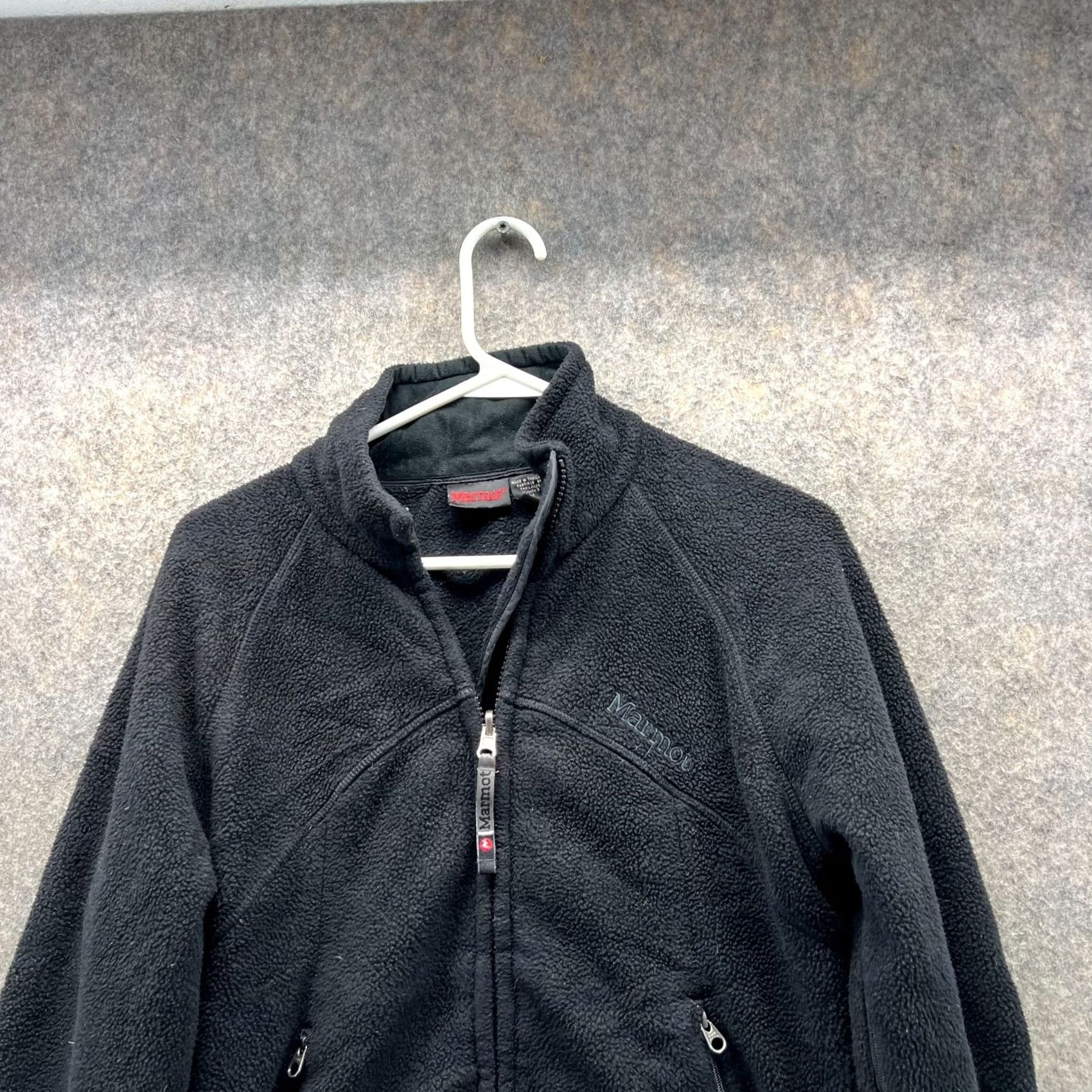 Marmot Marmot Jacket Women Medium Black Full Zip Polyester Fleece Vtg Winter Sweater Size M / US 6-8 / IT 42-44 - 7 Thumbnail