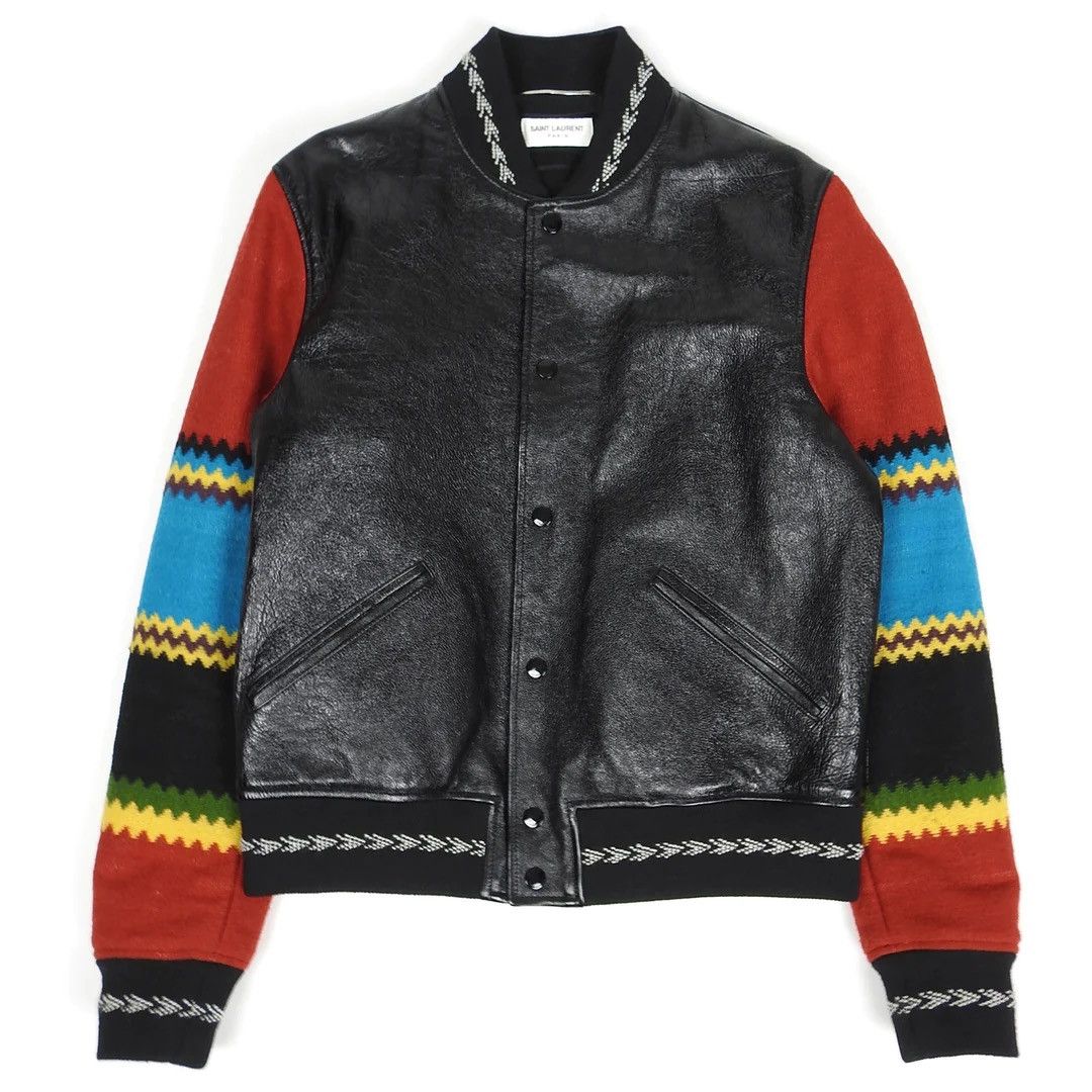 Saint Laurent Paris Saint Laurent Baby Eighty Colorblock Leather Teddy ...