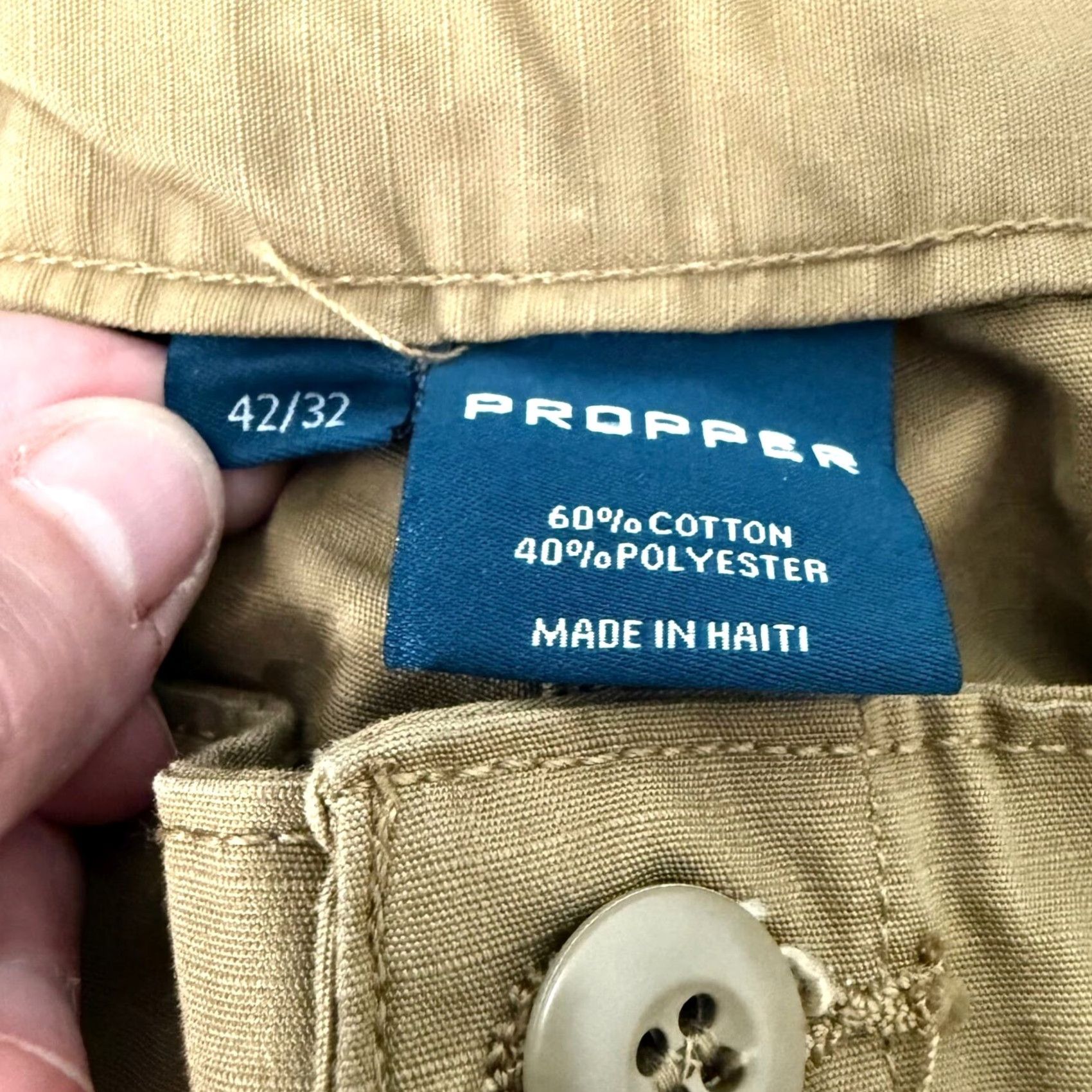 Propper Propper Cargo Pants Elastic Waist Beige Khaki 42x31 Pants Mens Military Tactical Workwear Cargo Pockets Ripstop Size US 42 / EU 58 - 7 Thumbnail