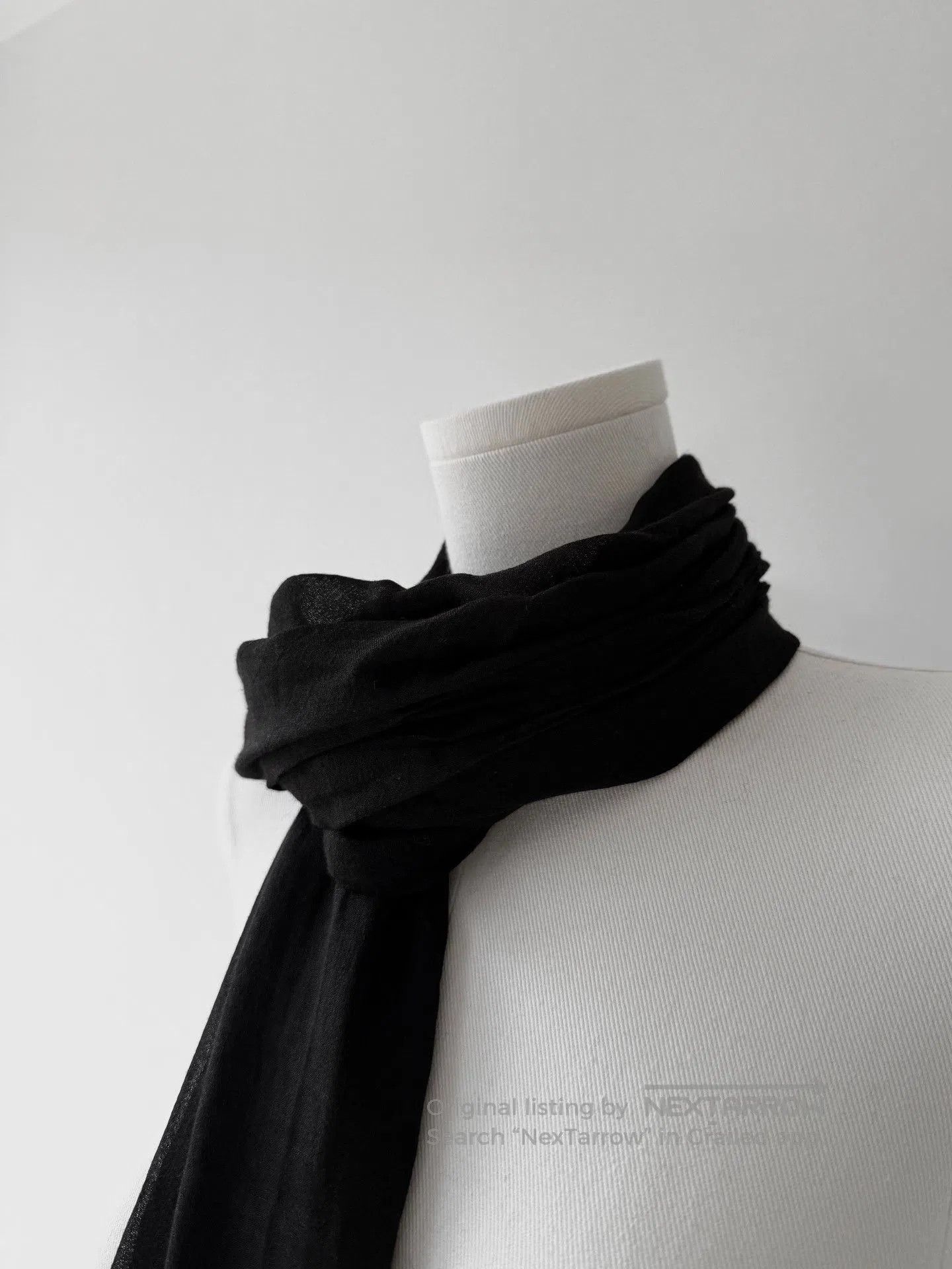 Yohji Yamamoto Yohji Yamamoto Y's 08SS Sheer Scarf. Size ONE SIZE - 4 Thumbnail