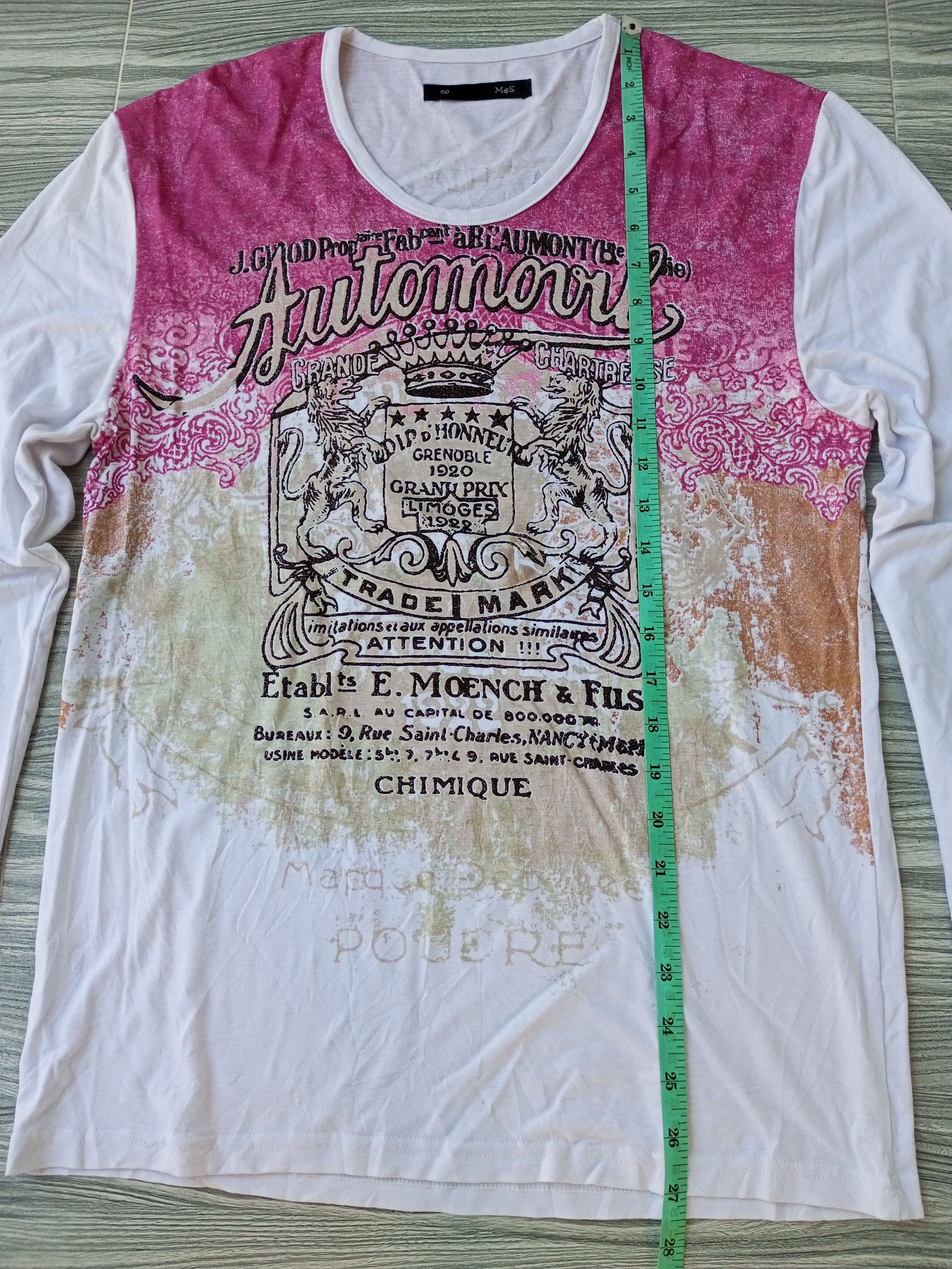 Japanese Brand "CUT WASH TAG" Japanese Poem punk rock gothic style Size US M / EU 48-50 / 2 - 7 Thumbnail