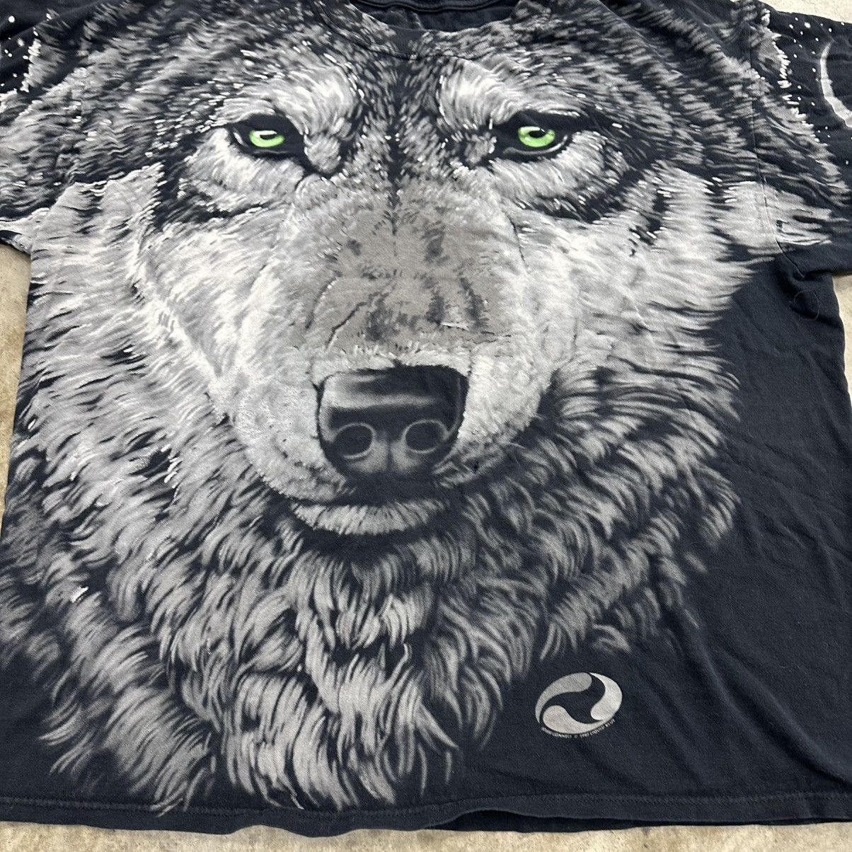 Liquid Blue Vintage Wolf Shirt Mens Extra Large Black Liquid Blue Nature Size US XL / EU 56 / 4 - 7 Thumbnail