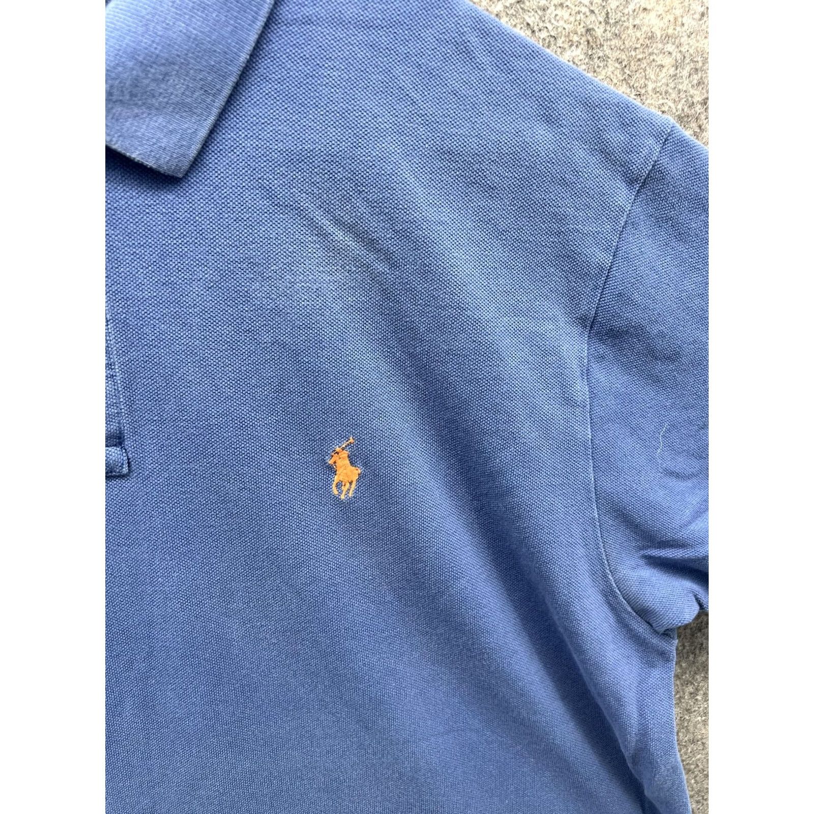 Polo Ralph Lauren Polo By Ralph Lauren Polo Shirt Mens L Blue Solid Pony Logo Pique Casual Size US L / EU 52-54 / 3 - 7 Thumbnail