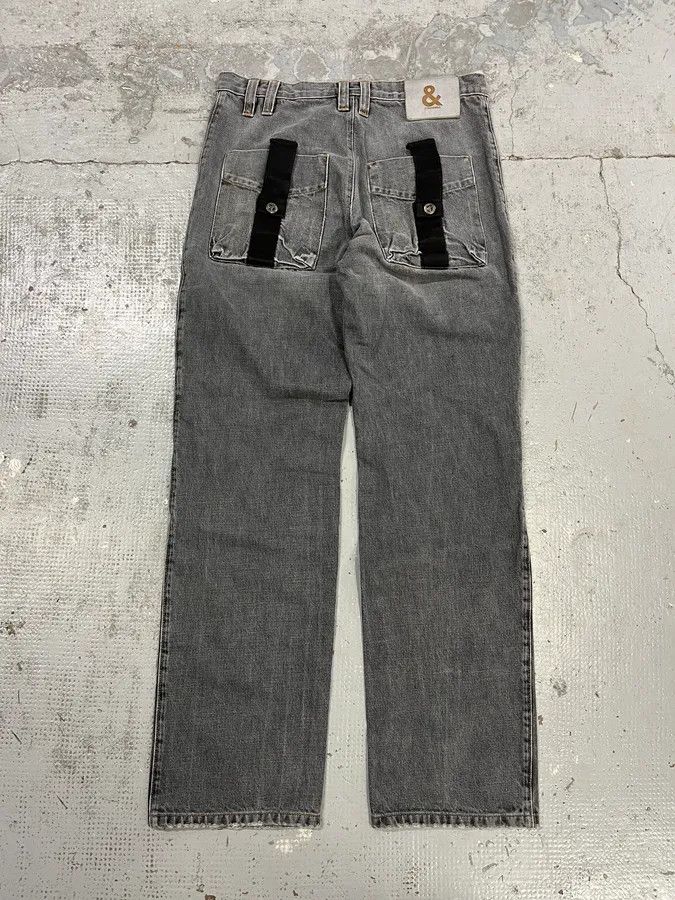 Dolce & Gabbana AW2003 Dolce & Gabbana Grey Anatomic Zip Bondage Denim Jeans Size US 32 / EU 48 - 4 Thumbnail