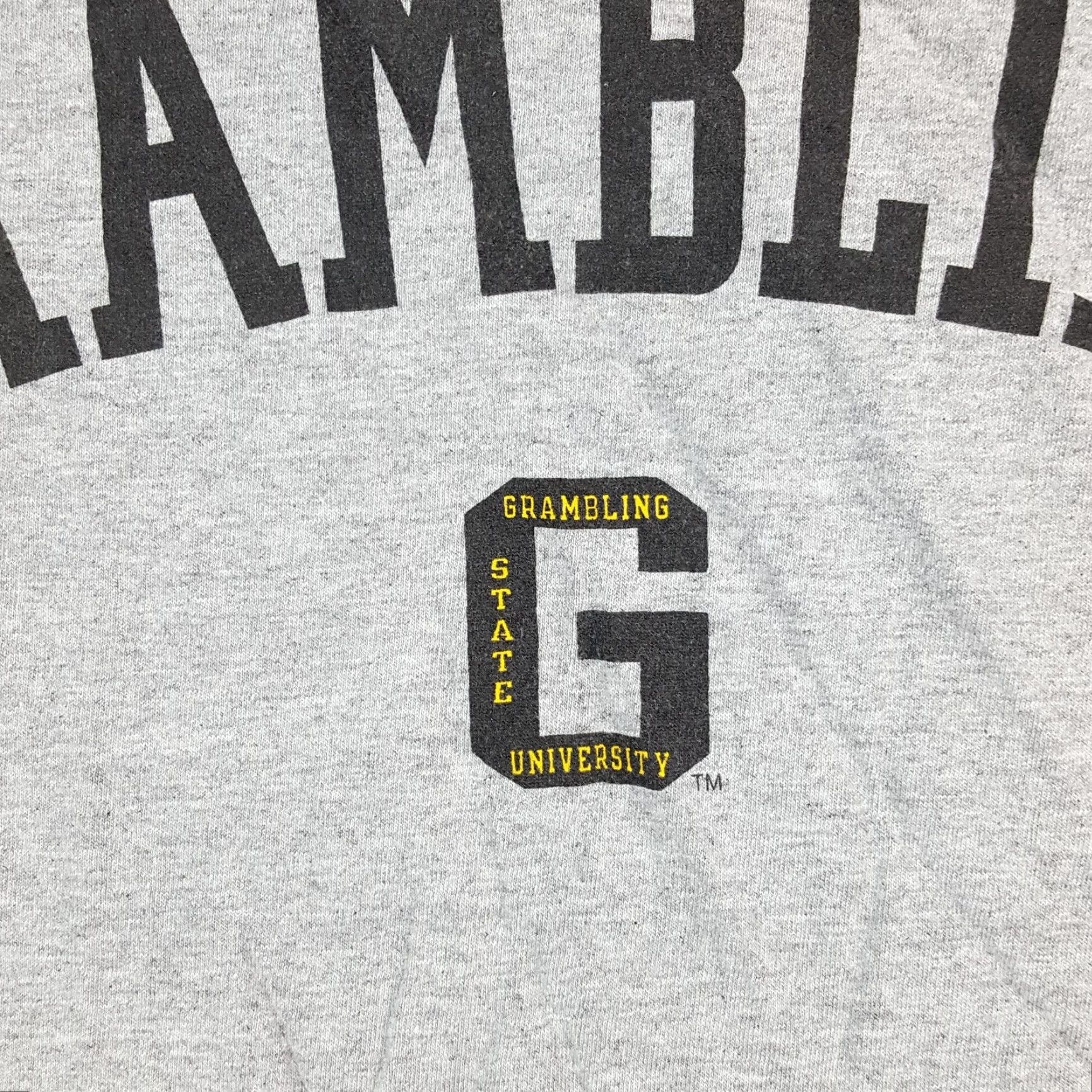 Vintage VINTAGE Grambling State University Men's T-Shirt L College Athletic Sports Shirt Gray Cotton Embroidered Logo 90s 00s Vintage Basketball Football Mens Size US L / EU 52-54 / 3 - 3 Thumbnail