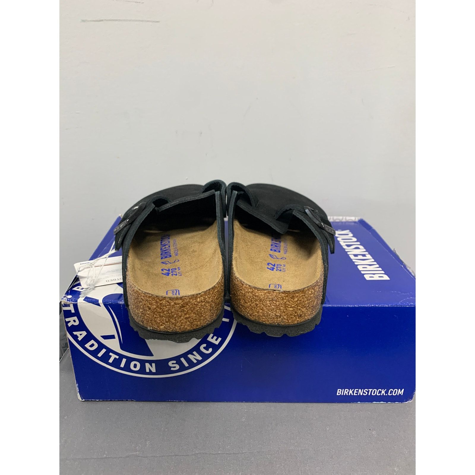 Birkenstock Birkenstock Boston Soft Footbed Suede Black Size 42 / 9 US Size US 9 / EU 42 - 3 Thumbnail