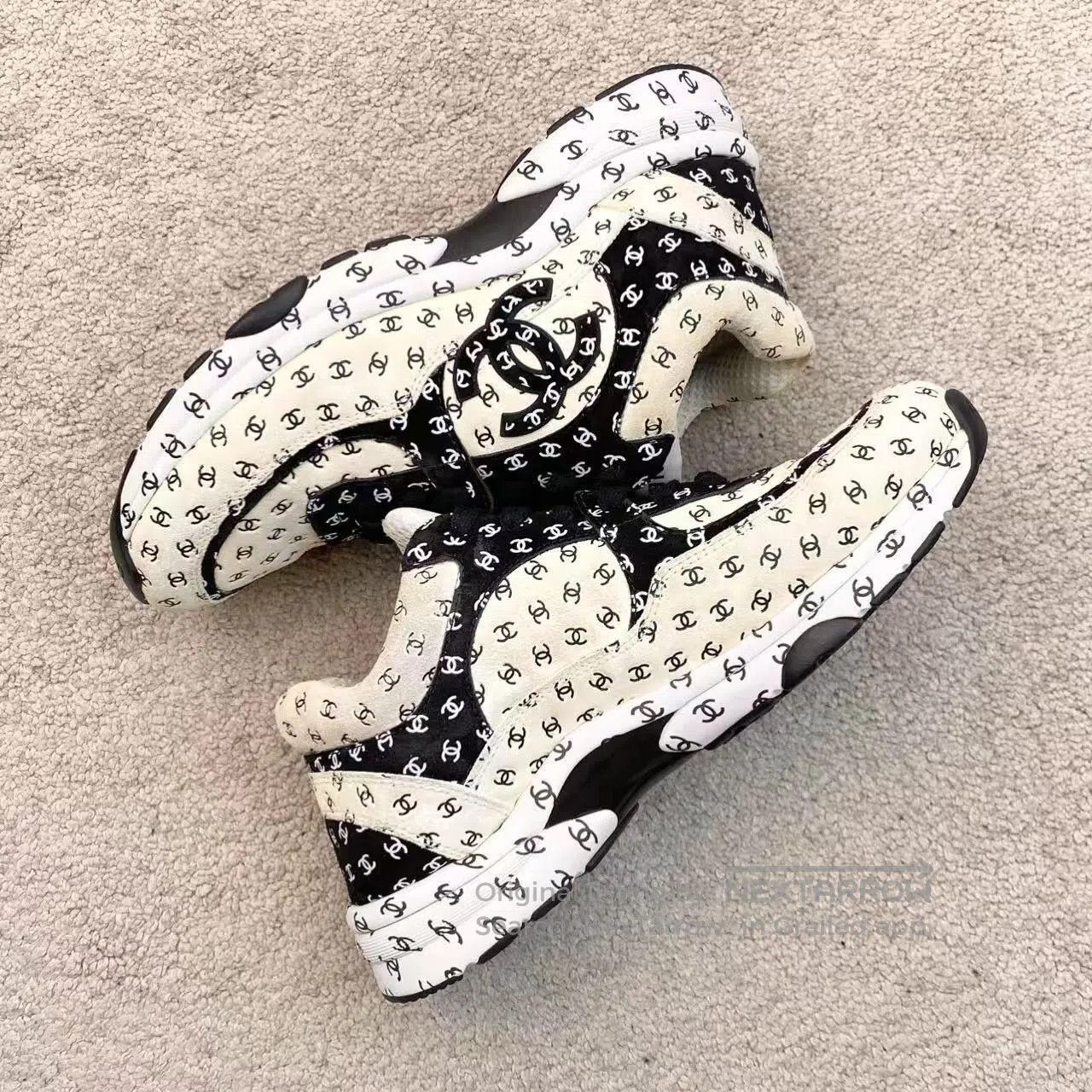 Chanel Chanel Dark patterns are all over the logo sneakers| Size US 7.5 / IT 37.5 - 4 Thumbnail