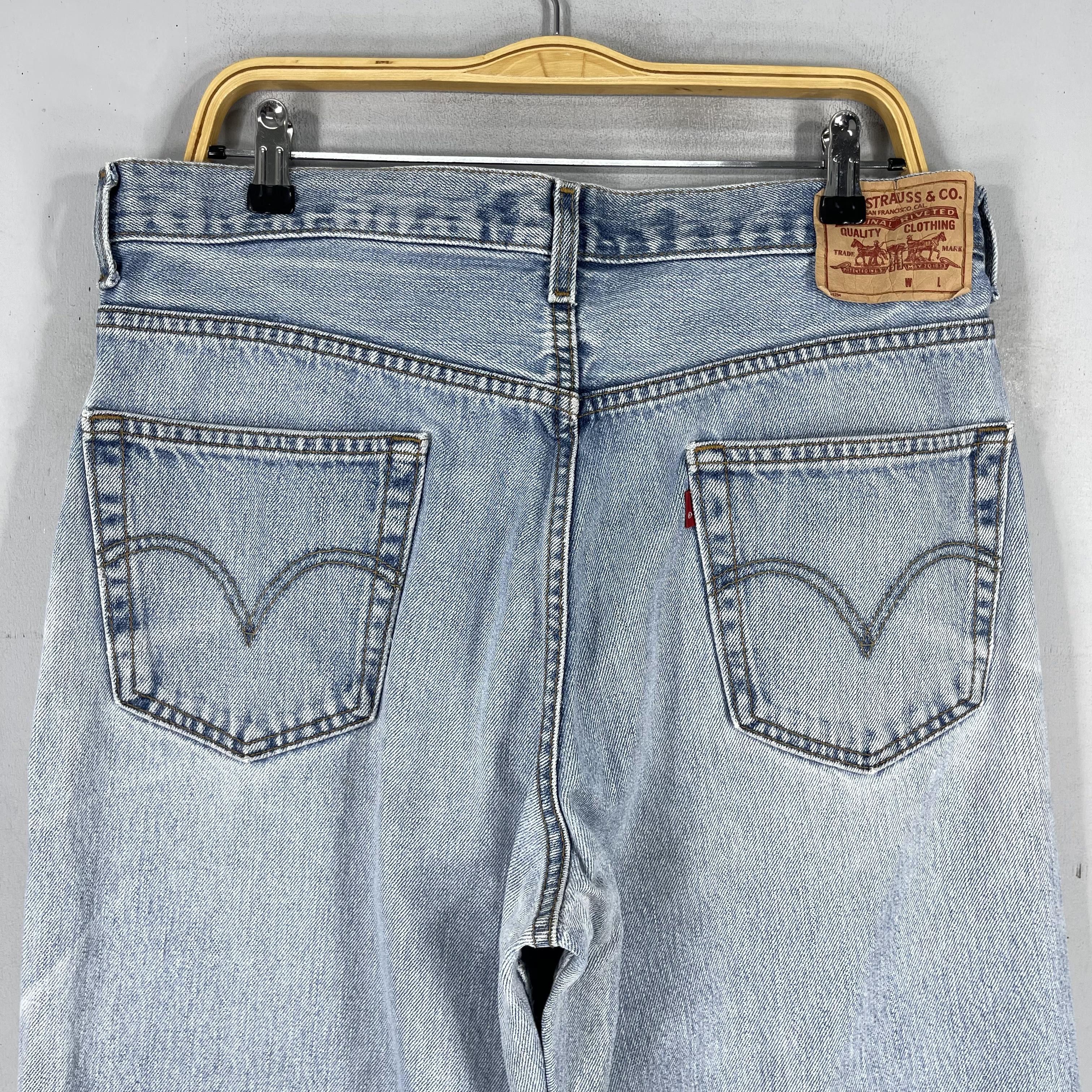Jean × Levi's Size 34 Vintage Levis Relaxed Fit Distressed Jeans Size US 34 / EU 50 - 9 Thumbnail
