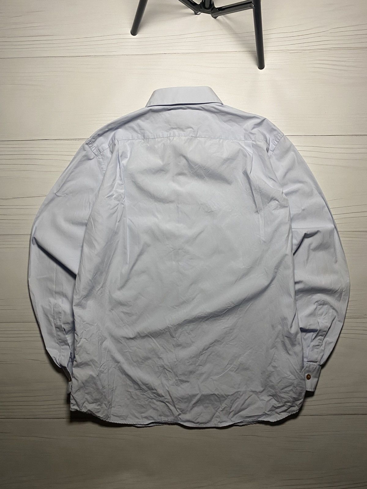Vintage × Vivienne Westwood Vintage Vivienne Westwood Man Big logo button up shirt Size US XL / EU 56 / 4 - 2 Thumbnail
