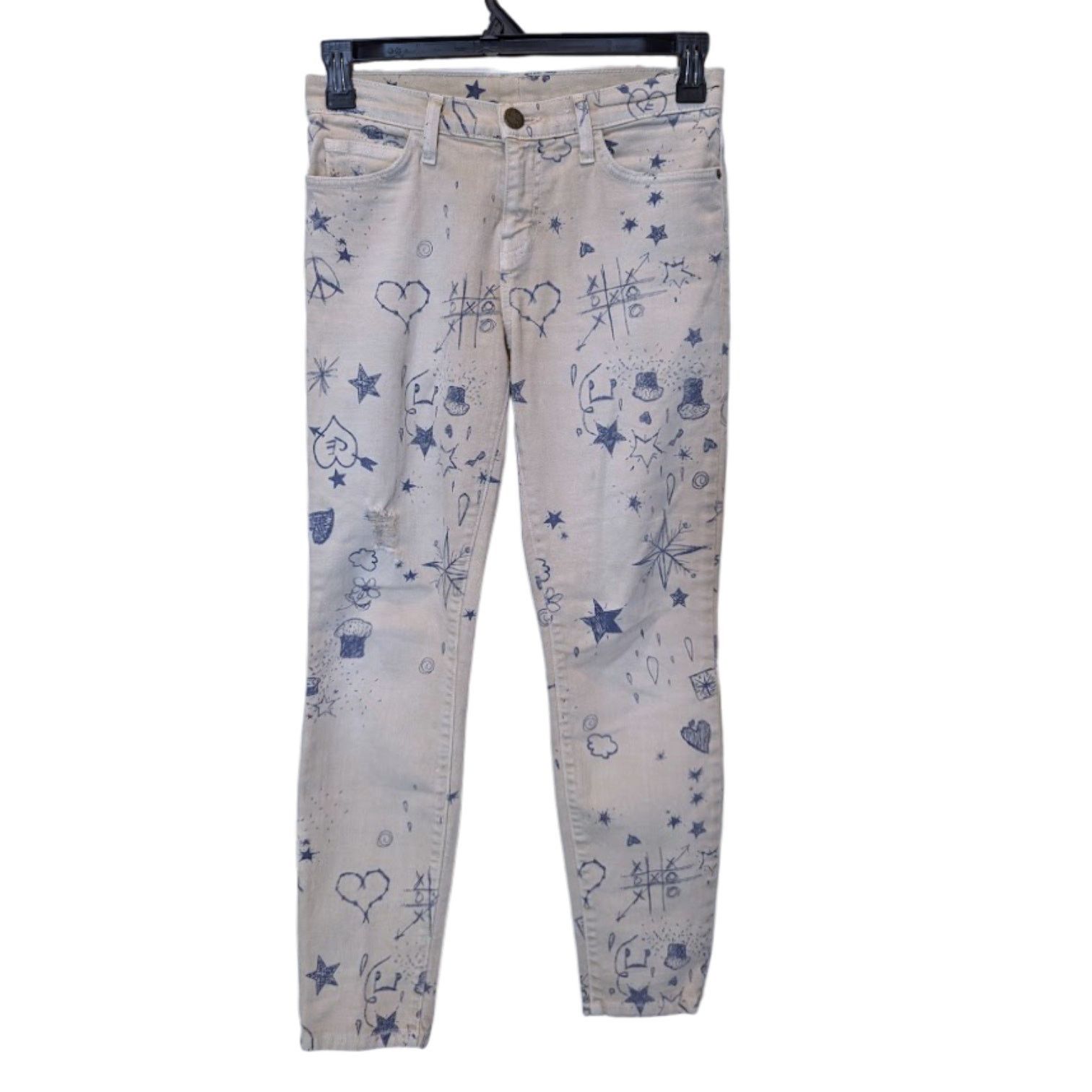Current/Elliot Current/Elliott The Stiletto Safari Write On Destroy Jeans Size 28" / US 6 / IT 42 - 1 Thumbnail
