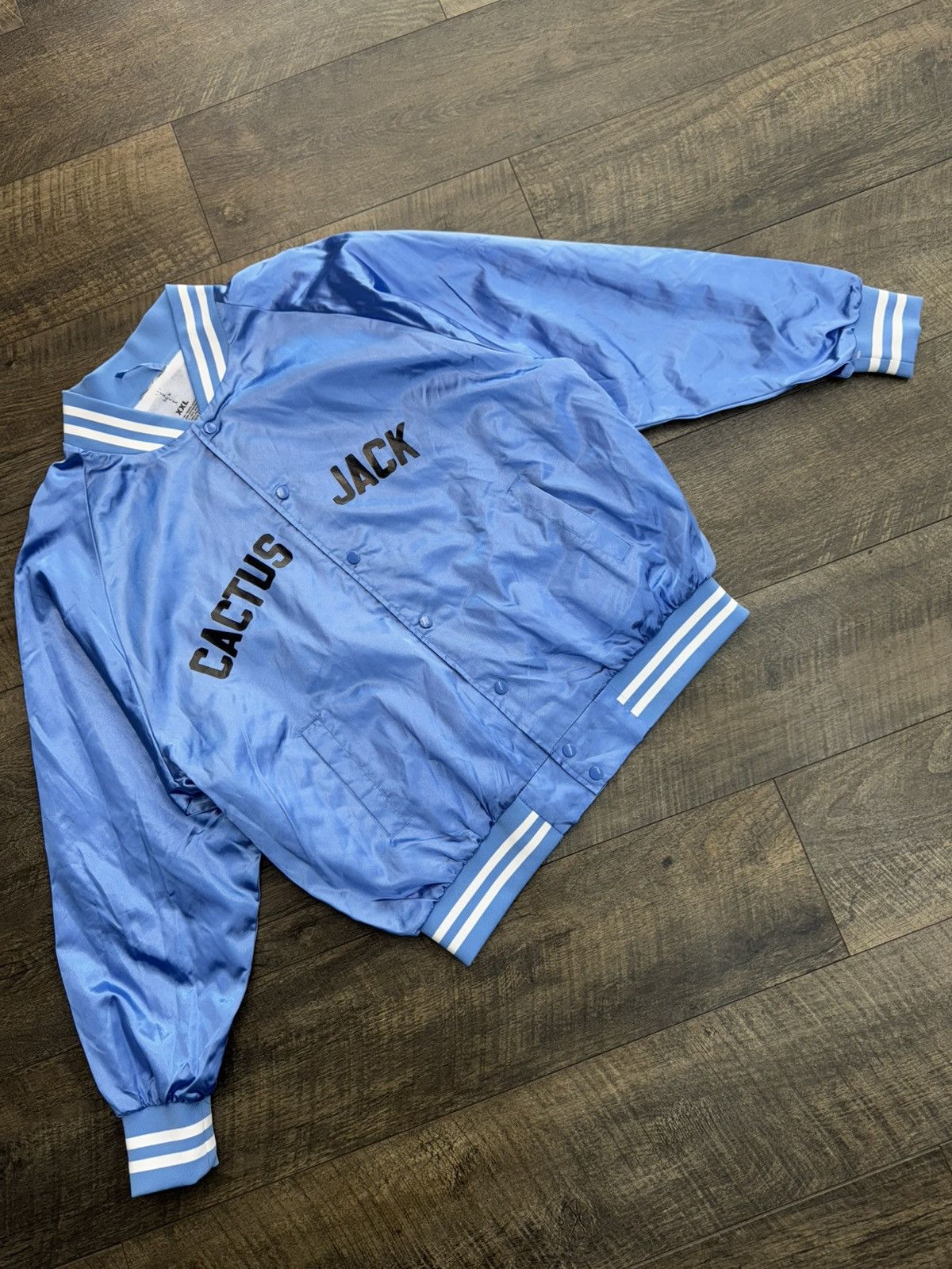 Travis Scott CACTUS JACK LOVE OF THE GAME CHARITY SOFTBALL JACKET (XXL) |  Grailed