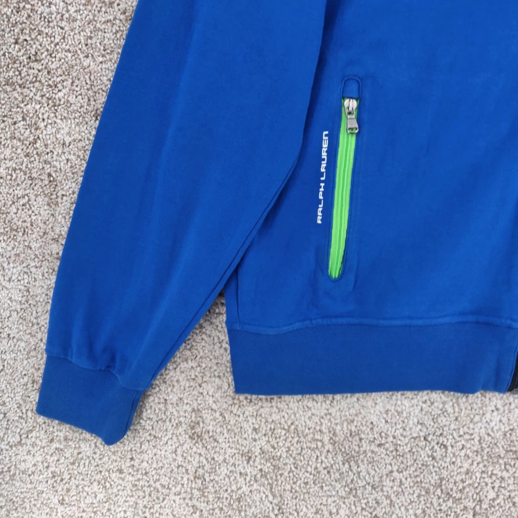 Polo Ralph Lauren Polo Ralph Lauren Track Jacket Mens Large Blue Full Zip Pony Logo Performance Size US L / EU 52-54 / 3 - 3 Thumbnail