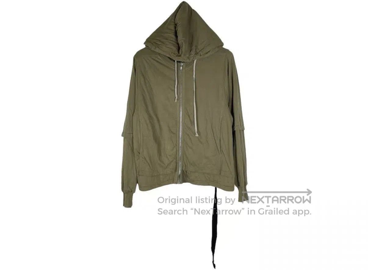 Rick Owens Green Hooded Zip. Size US M / EU 48-50 / 2 - 1 Thumbnail