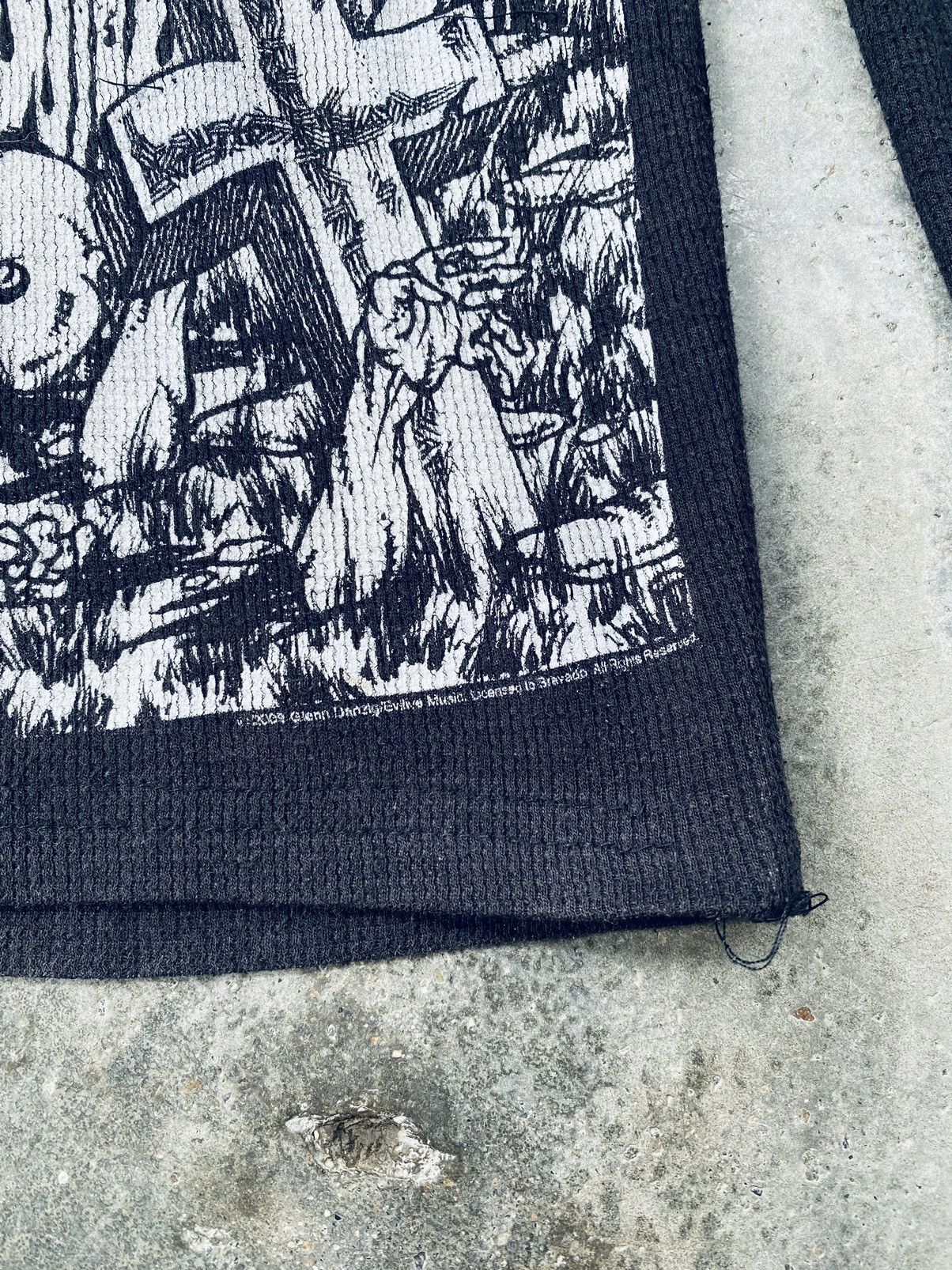 Band Tees Vintage Misfits Pushead Thermal Long Sleeve - Altered Size US S / EU 44-46 / 1 - 4 Thumbnail