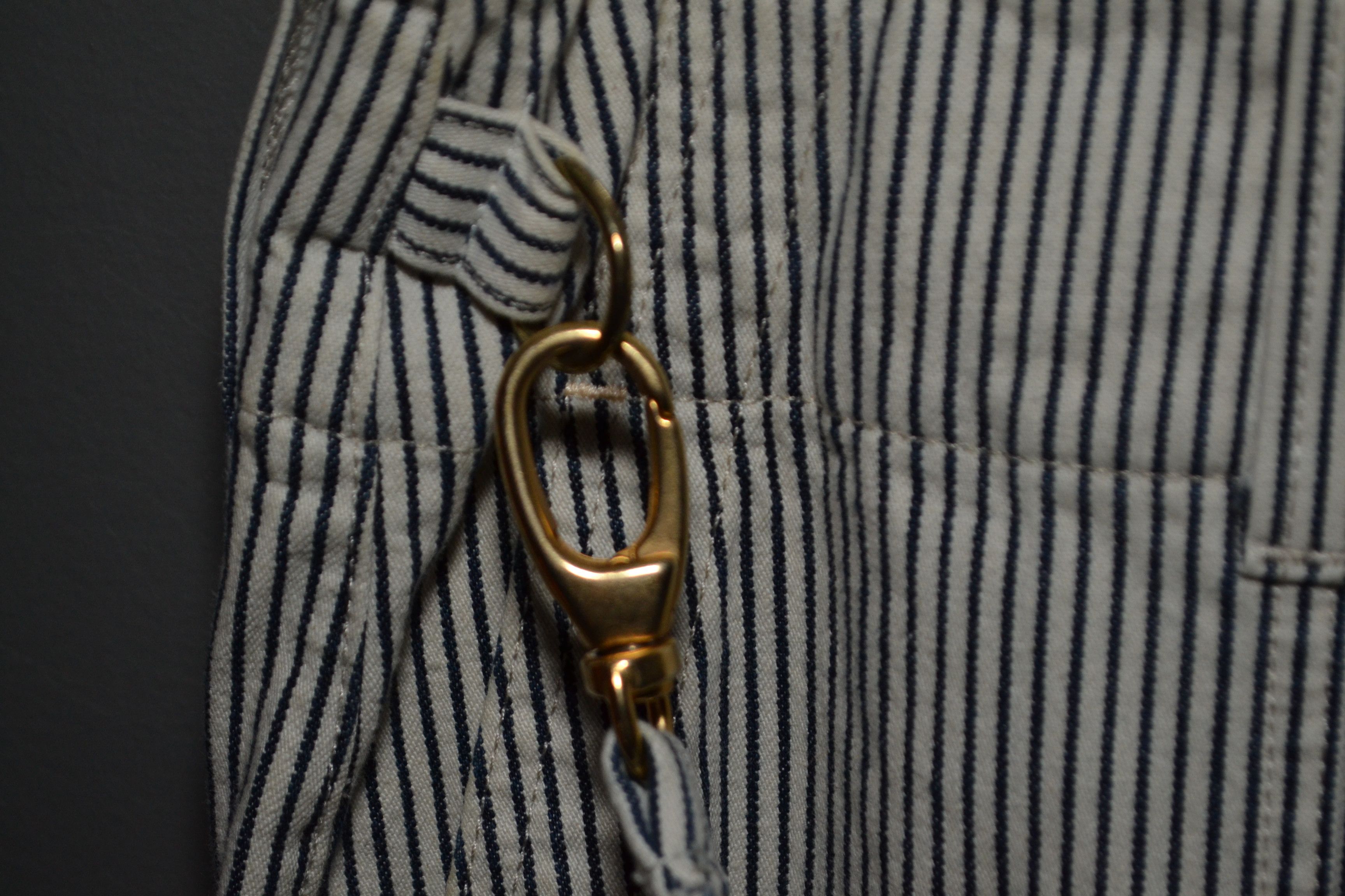Lee × Vivienne Westwood Vivienne Westwood Bondage Jean Bag Striped Pants Lee 31 32 Size US 31 - 6 Thumbnail