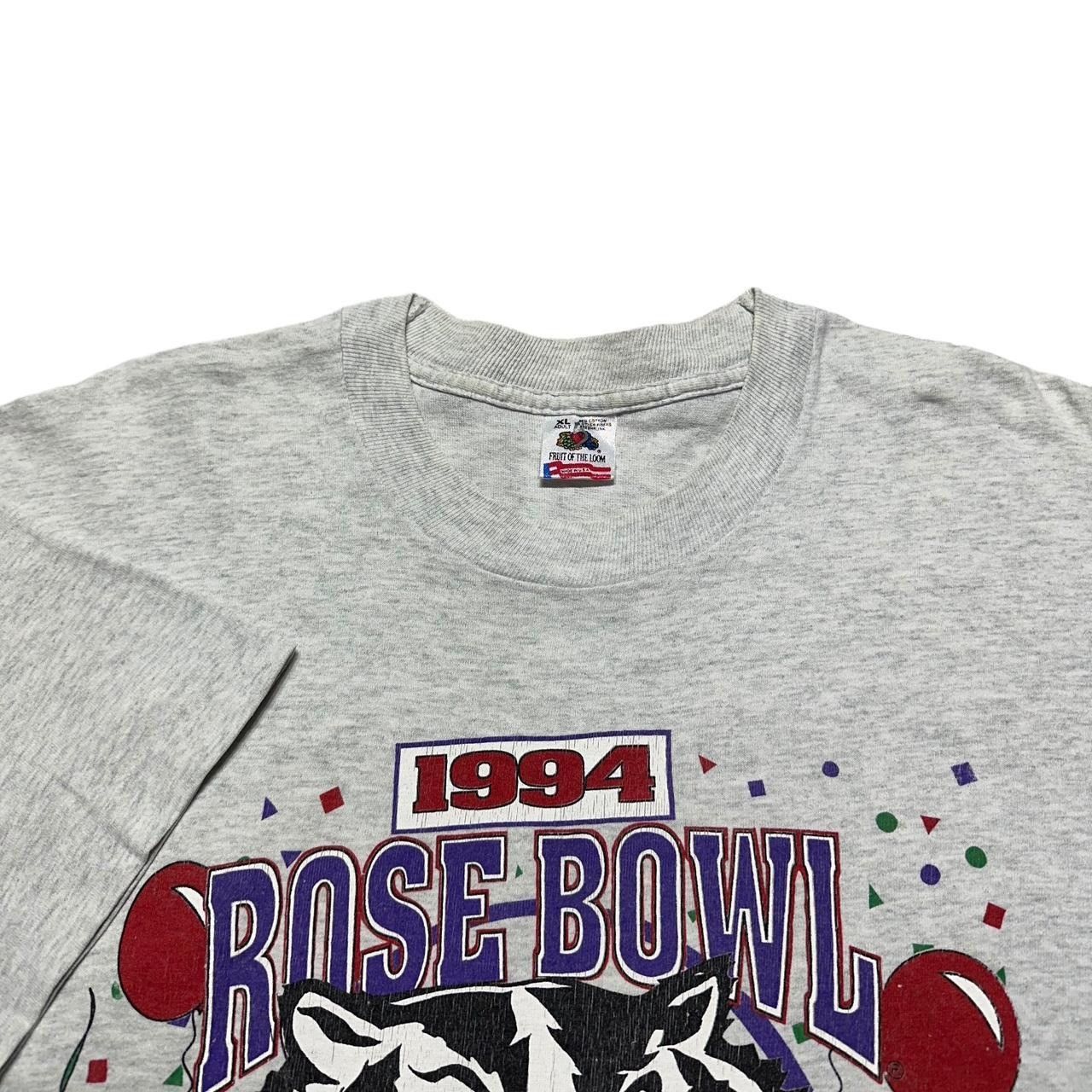 Fruit Of The Loom × NCAA × Vintage Vintage Wisconsin Rose Bowl Champions 1994 T-Shirt Size US XL / EU 56 / 4 - 4 Thumbnail