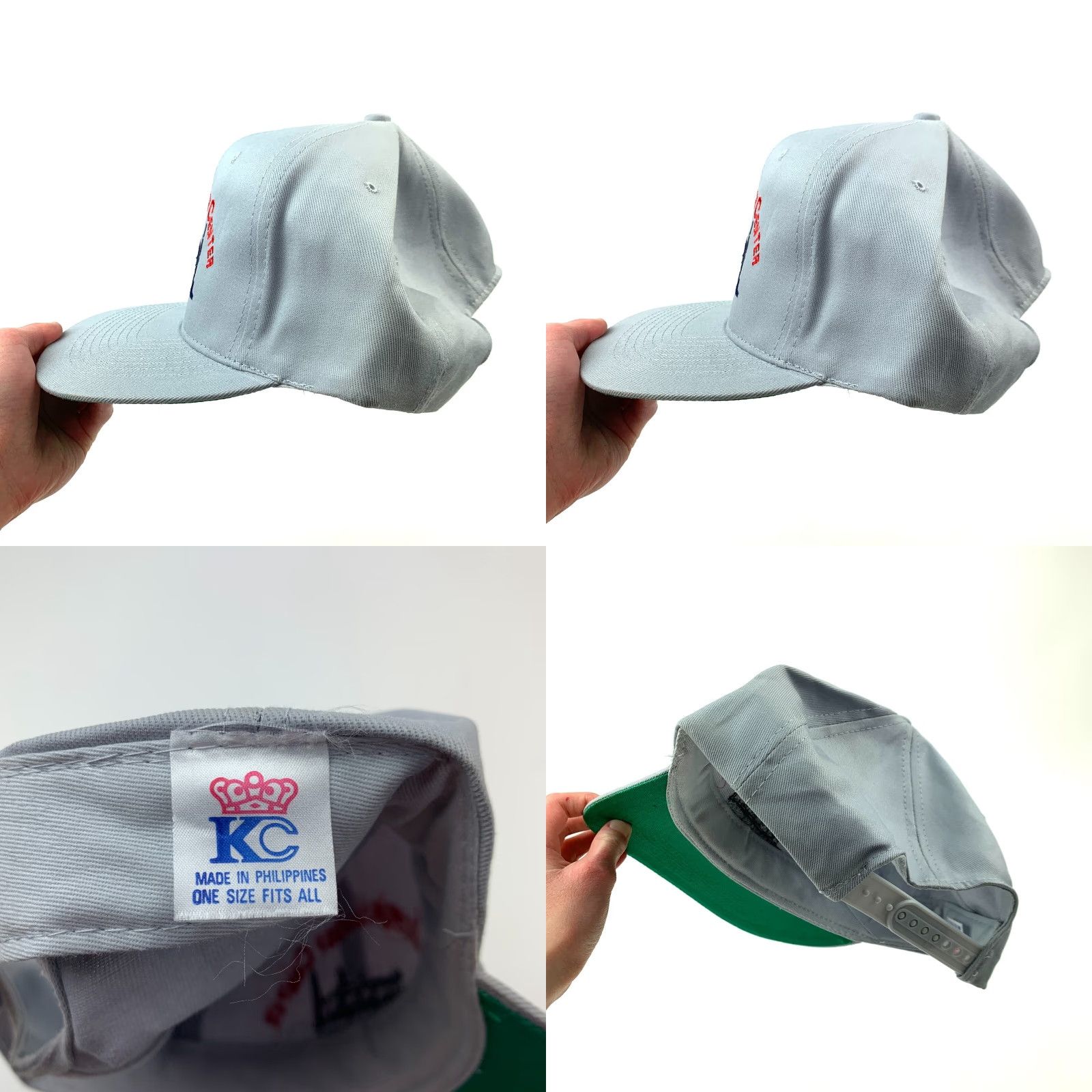 Vintage VINTAGE KC Gray Snapback Trucker Hat Cap Size ONE SIZE - 8 Thumbnail