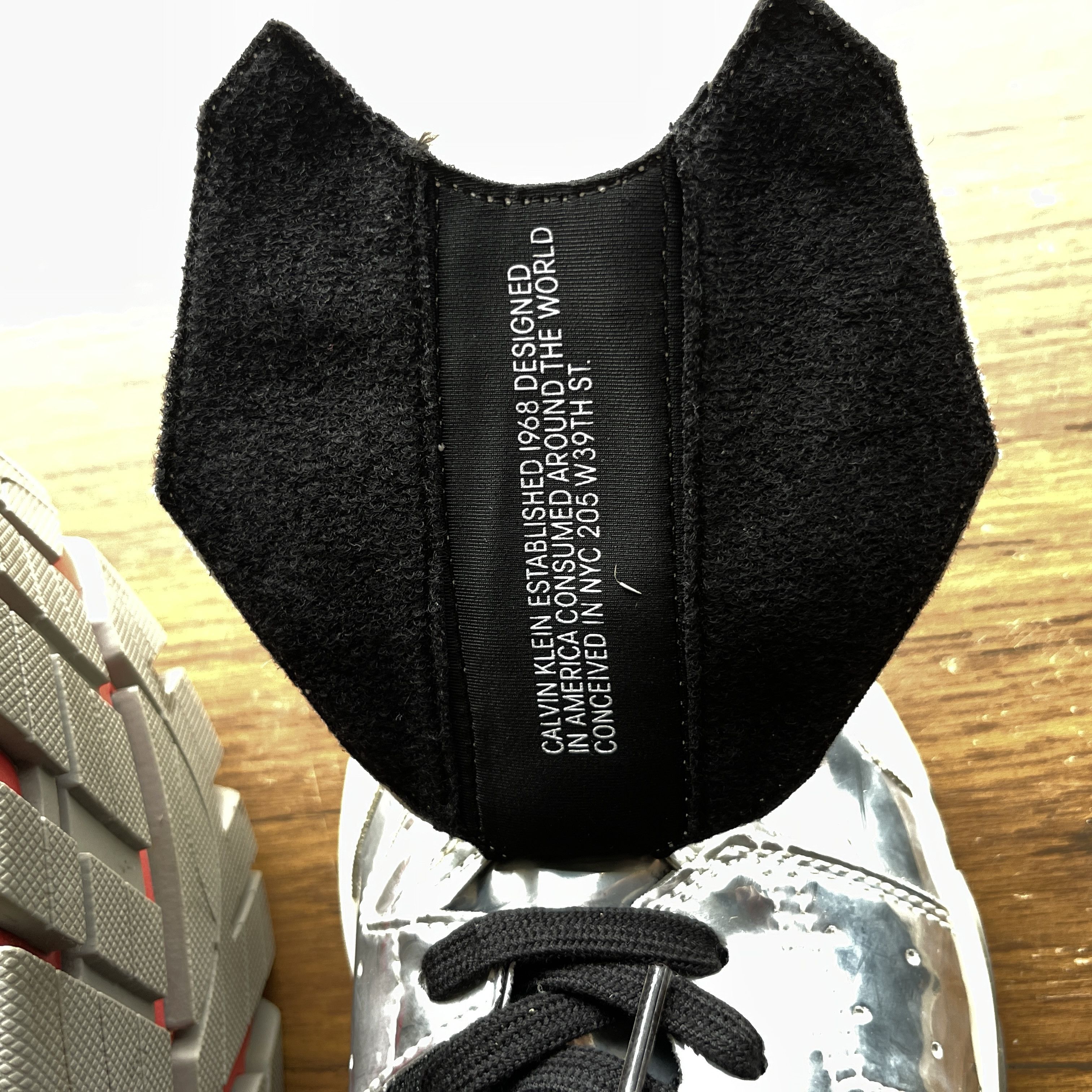 Calvin Klein 205W39NYC Calvin Klein 205W39NYC Cander Specchio Leather Sneakers Size US 11 / EU 44 - 3 Thumbnail