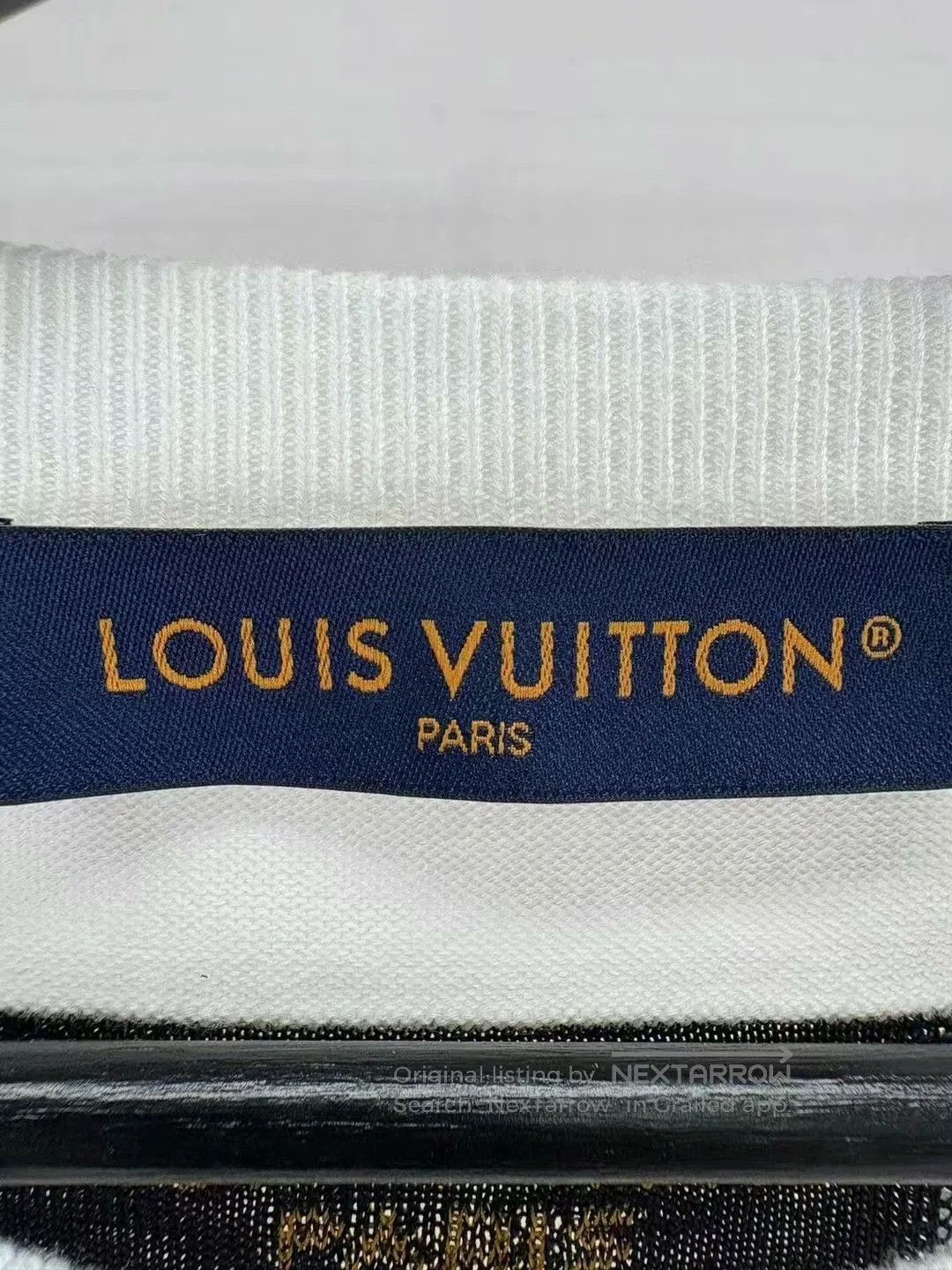 Louis Vuitton louis vuitton white logo knit t. Size L / US 10 / IT 46 - 5 Thumbnail
