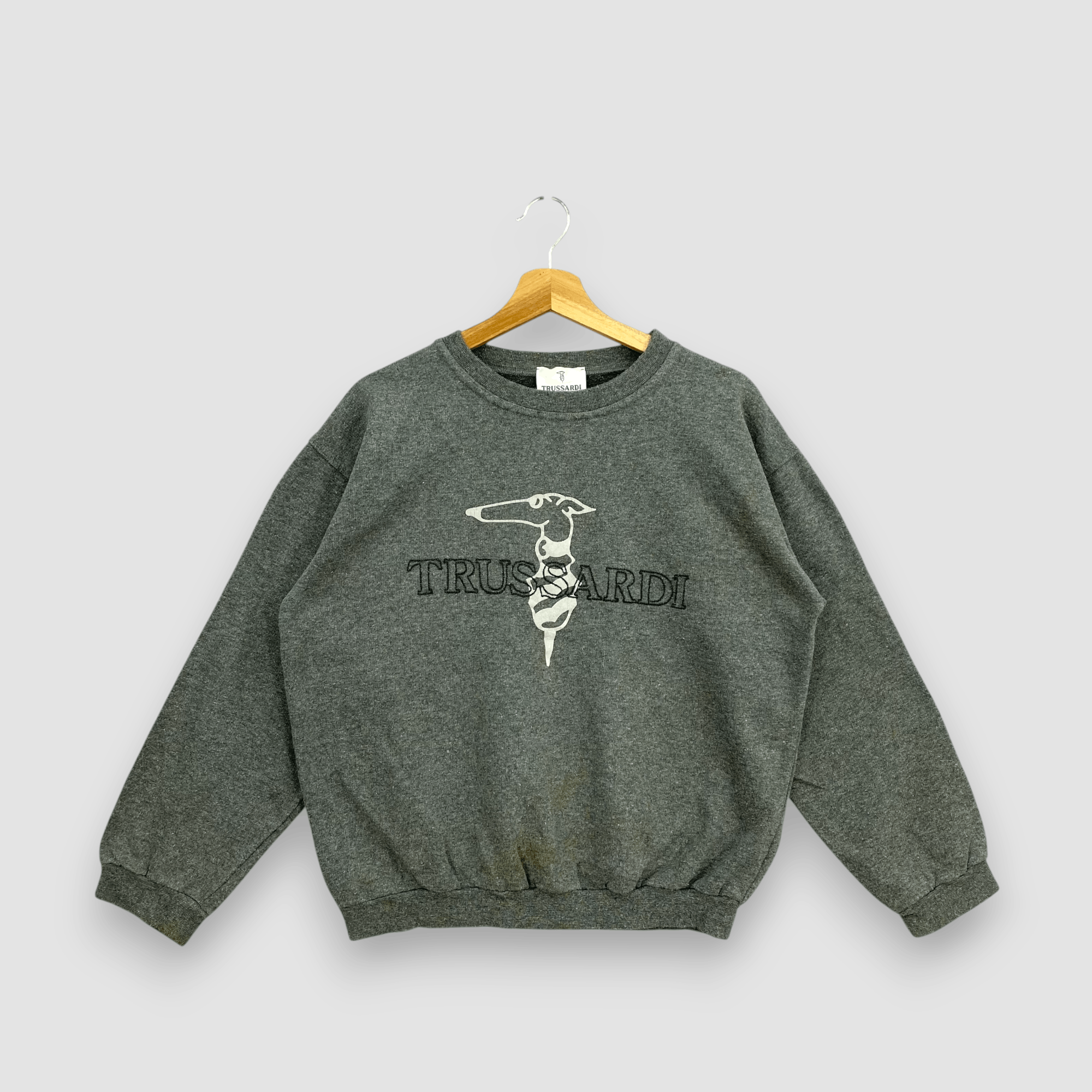 Trussardi Vintage 90s Trussardi Italian Pullover Retro Sweatshirt Size US M / EU 48-50 / 2 - 1 Thumbnail