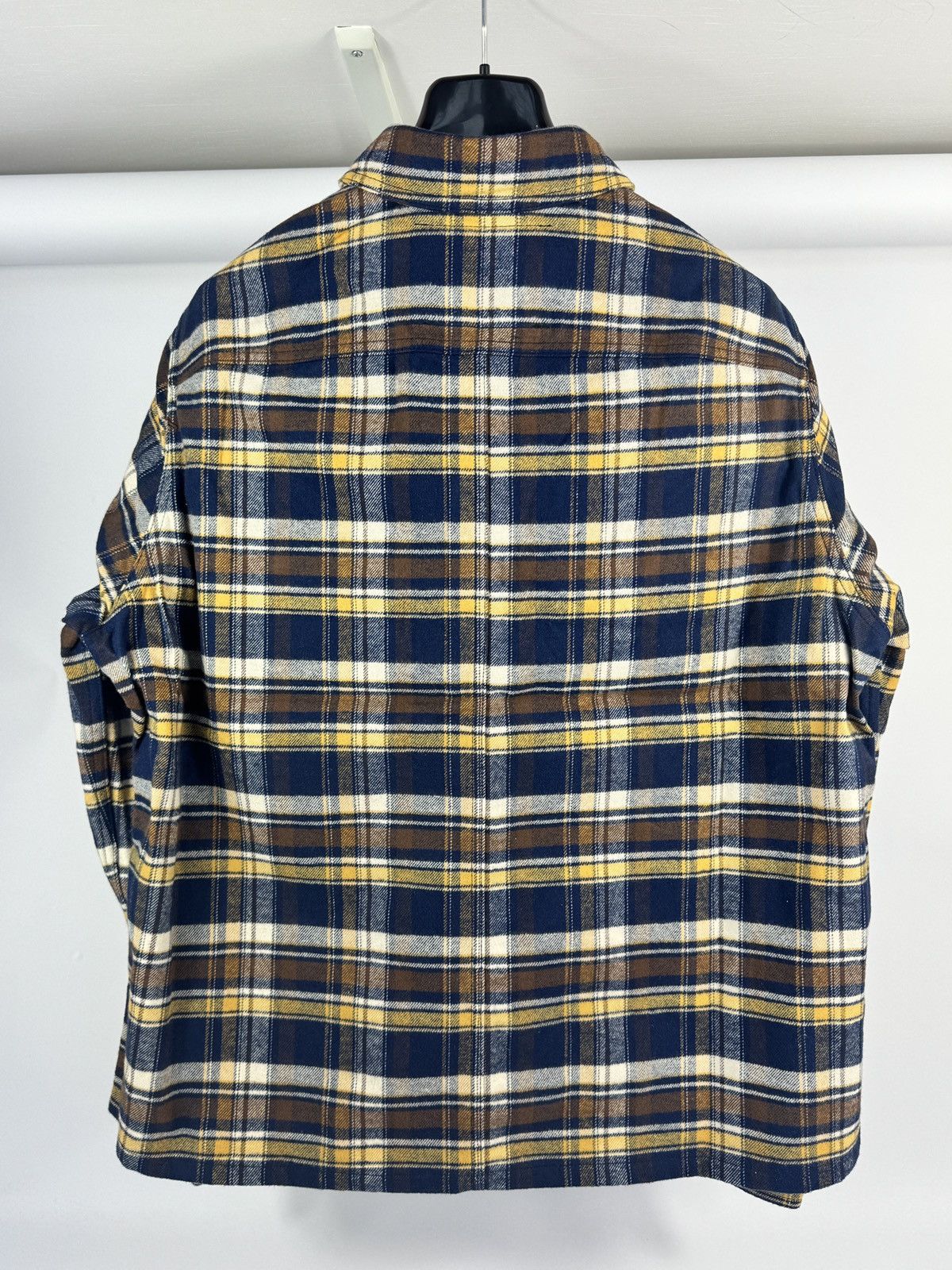 Rick Owens Drkshdw CHECKED COTTON FLANNEL OVERSHIRT Size US XL / EU 56 / 4 - 3 Thumbnail