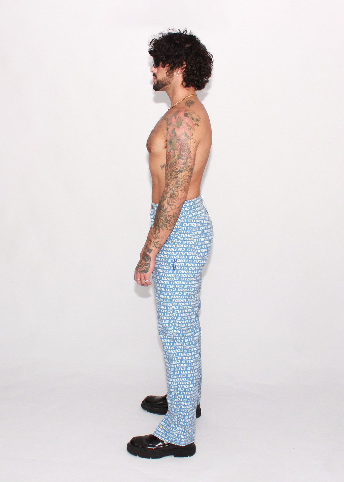 Other !DS! SS23 Nikolaj Storm Chaco Monogram Denim Pants Size US 30 / EU 46 - 2 Thumbnail