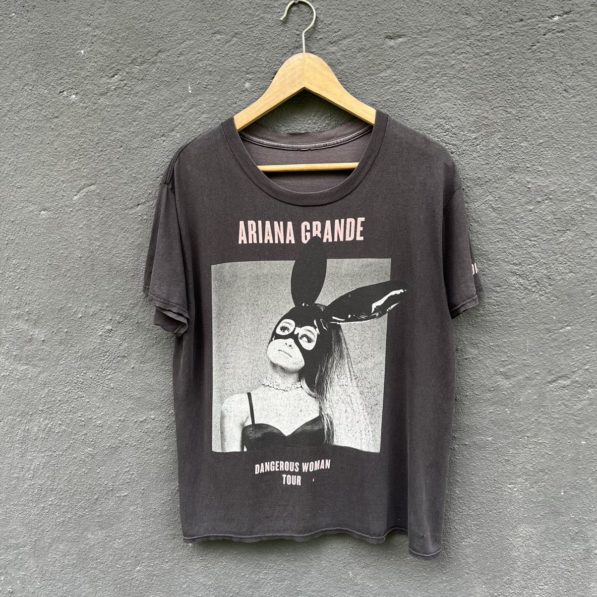 Band Tees Thrashed Distressed Ariana Grande Dangerous Woman Tour Tee Size US L / EU 52-54 / 3 - 1 Thumbnail