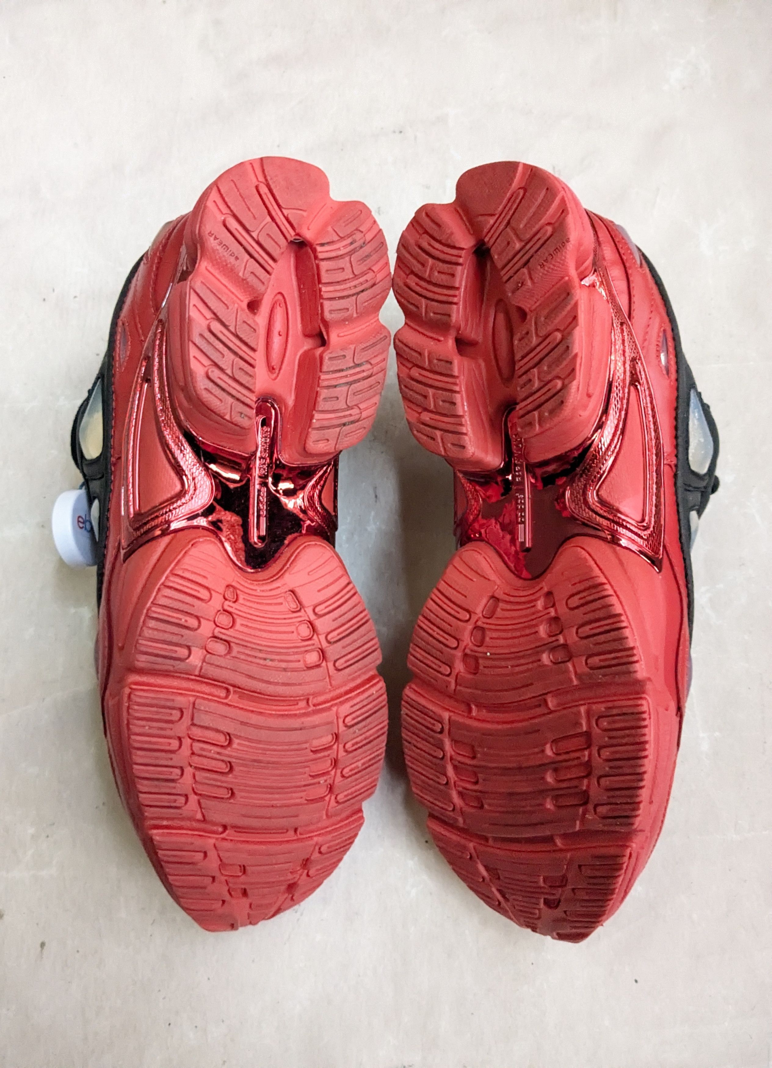 Raf Simons Adidas Raf Simons Ozweego 3 Black Scarlet Red 10 DA8775 Size US 10 / EU 43 - 15 Thumbnail