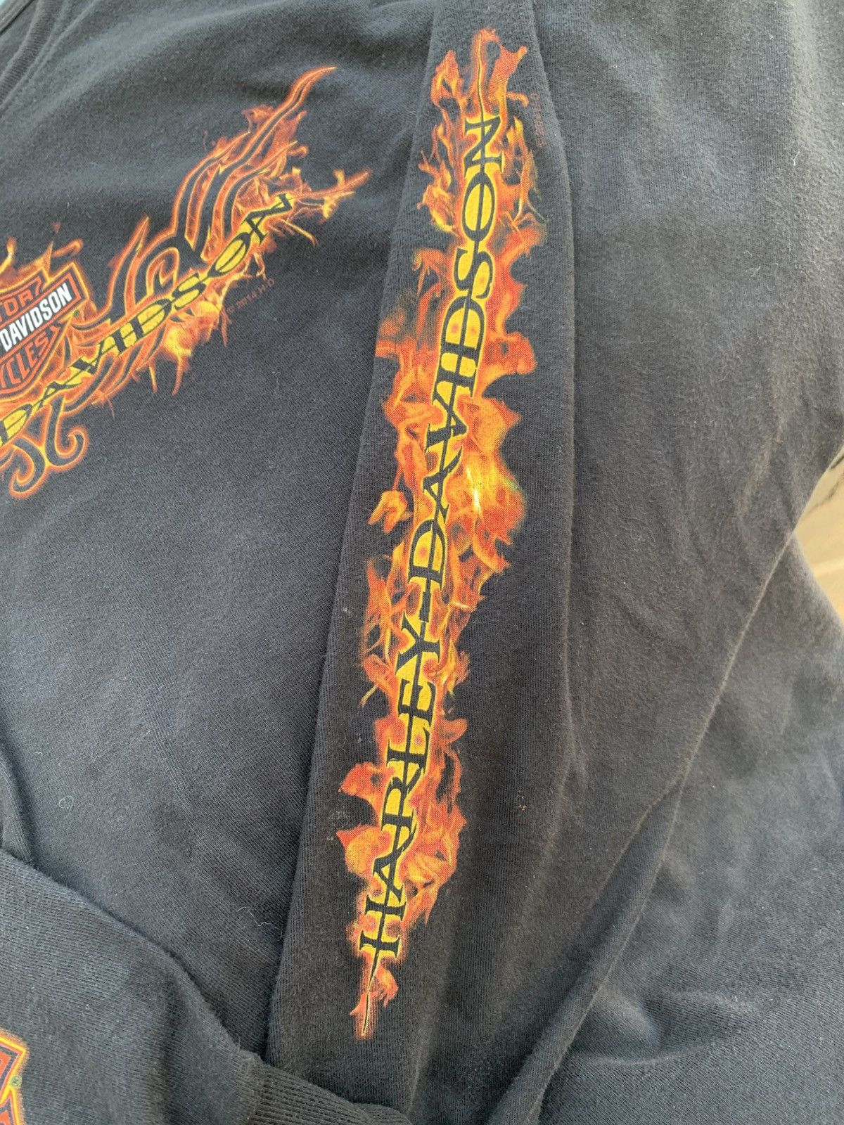 Harley Davidson Harley Davidson Flame Long Sleeve Size US XXL / EU 58 / 5 - 3 Thumbnail