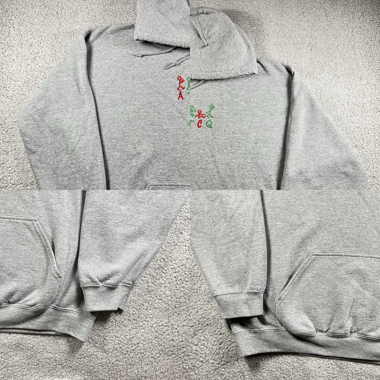 Quest ATCQ Shirt Mens XL Gray Tribe Called Quest Hoodie Hip Hop Rap Sweatshirt Music Size US XL / EU 56 / 4 - 8 Thumbnail