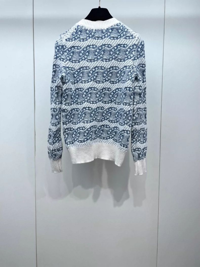 Chanel Chanel Double Clogo knitted jacquart cashmere sweater 2504- Size XXS / US 00 / IT 34 - 2 Thumbnail