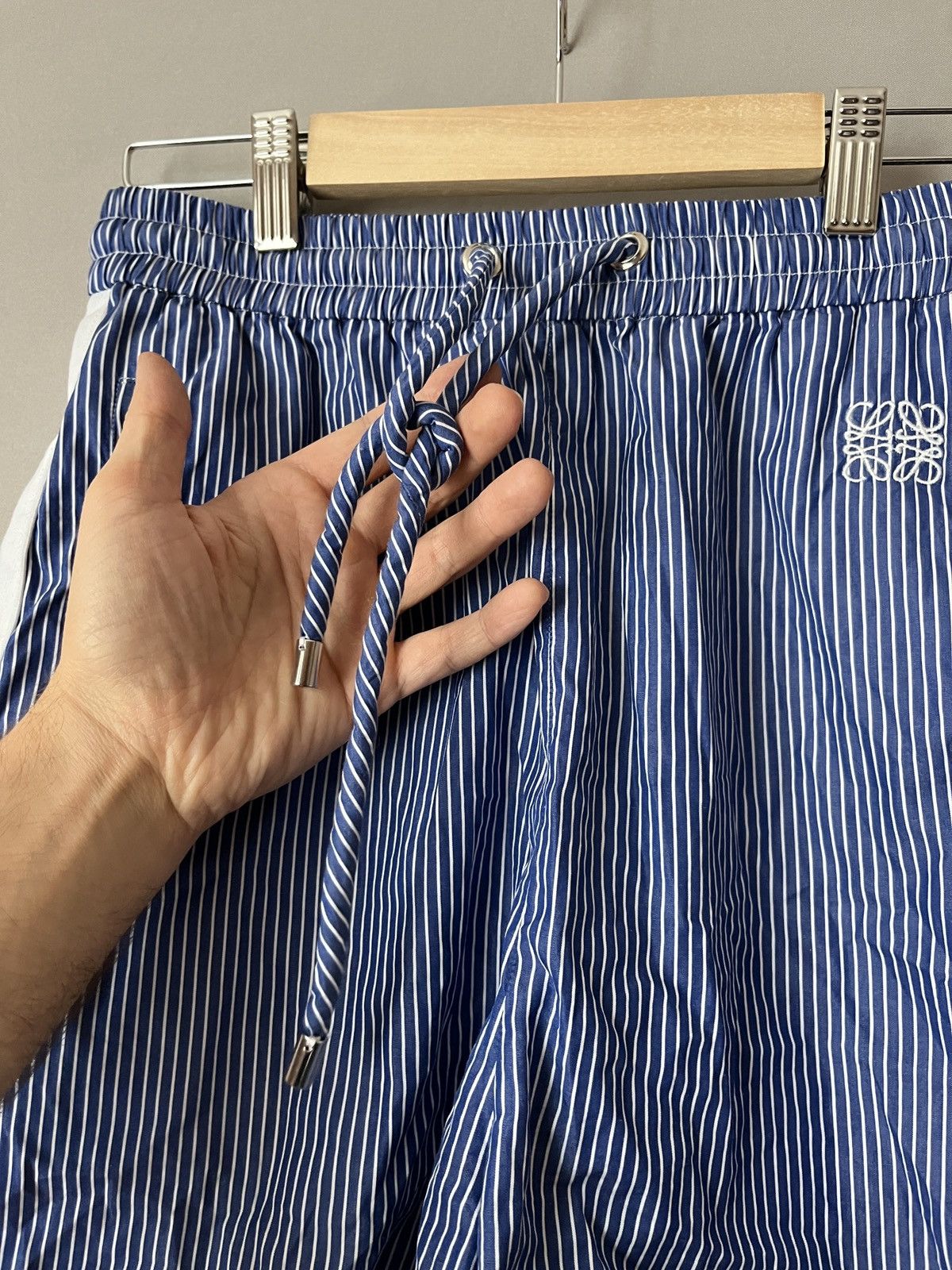 Loewe LOEWE Blue White Striped Shorts Size 25" / US 0 / IT 36 - 10 Thumbnail