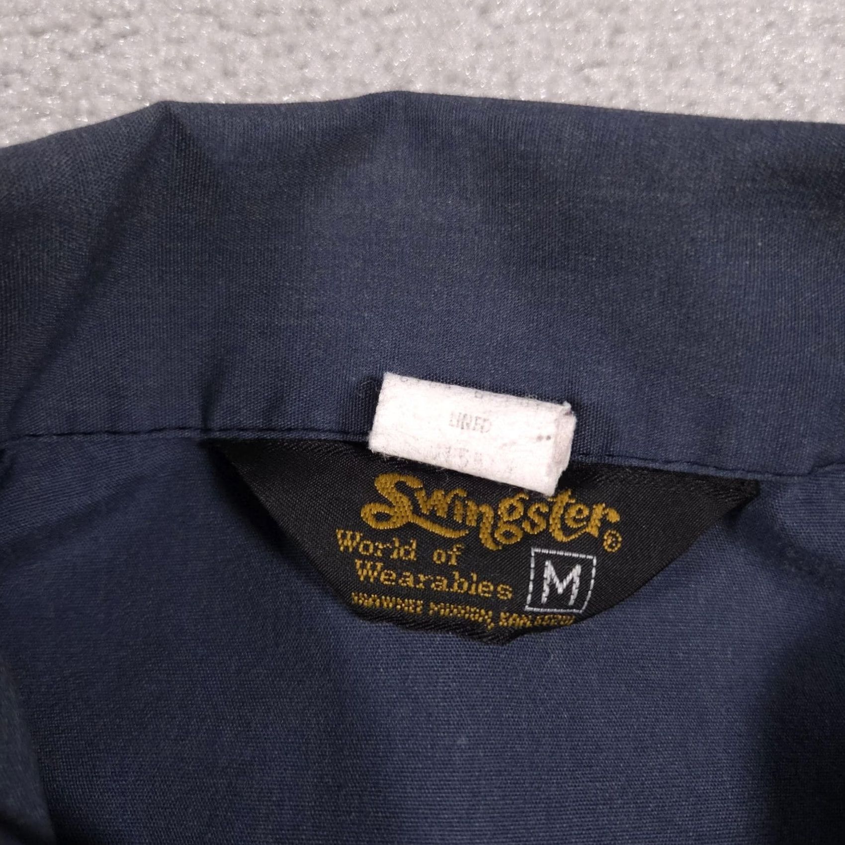Doublet VINTAGE Swingster Jacket Mens M Navy Double Duty BICEP Bomber USA 80s Windbreaker Size US M / EU 48-50 / 2 - 7 Thumbnail