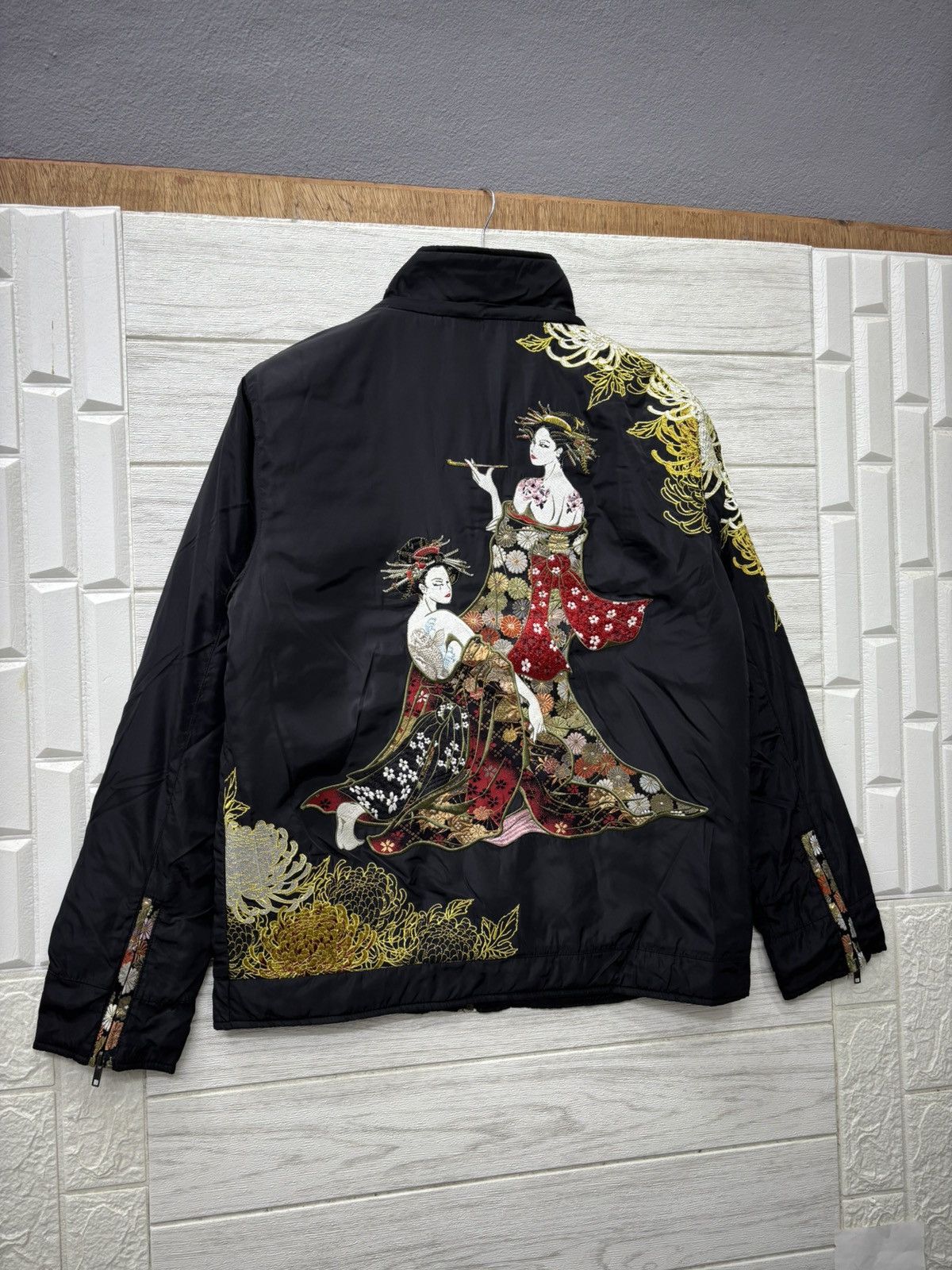 Kapital 🔥JAPANESE TRADITION GEISHA EMBROIDERY NYLON LIGHT JACKET Size US S / EU 44-46 / 1 - 2 Thumbnail