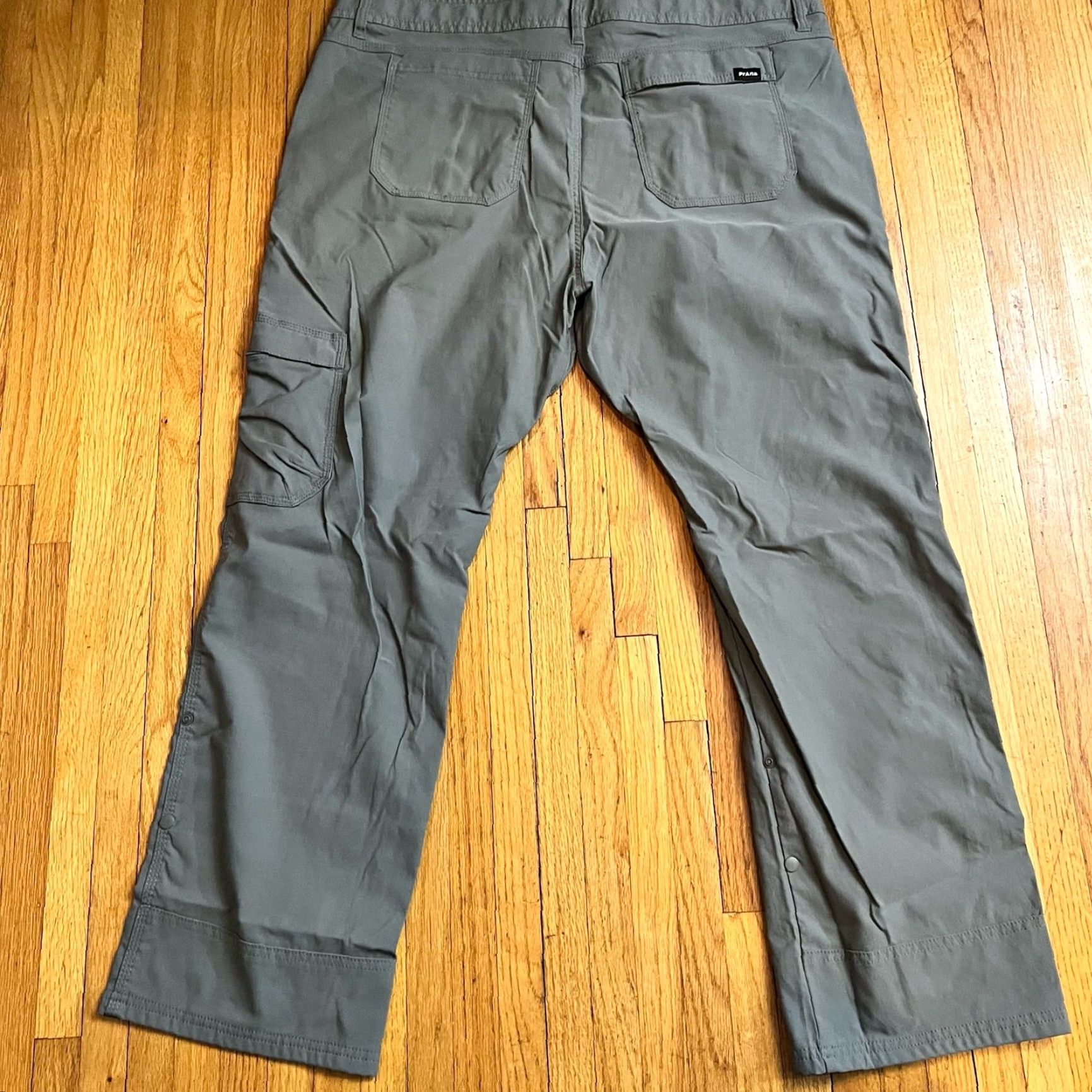 Prana prAna Pants Men 40 STRETCH ZION II Regular Fit Cargo Hiking Green Gray 30in Inseam Mens Regular Size 40 Pants Cargo Green Gray Mens Size US 40 / EU 56 - 3 Thumbnail
