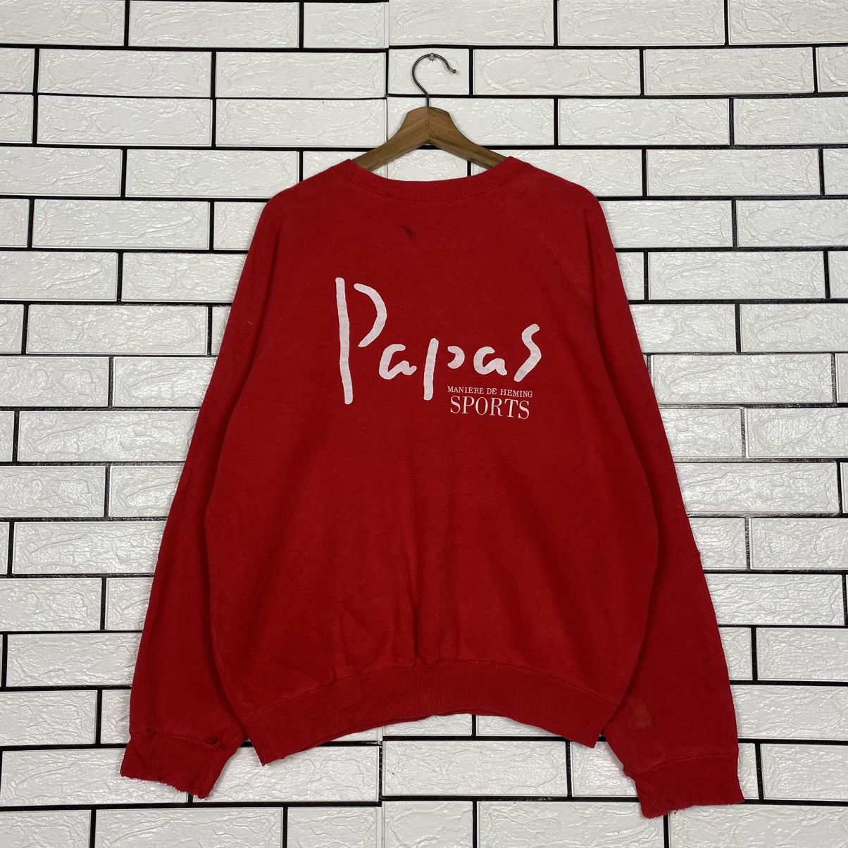 Japanese Brand 📌Vintage Sweatshirt Papas Sportswear Issey Miyake Size US M / EU 48-50 / 2 - 9 Thumbnail