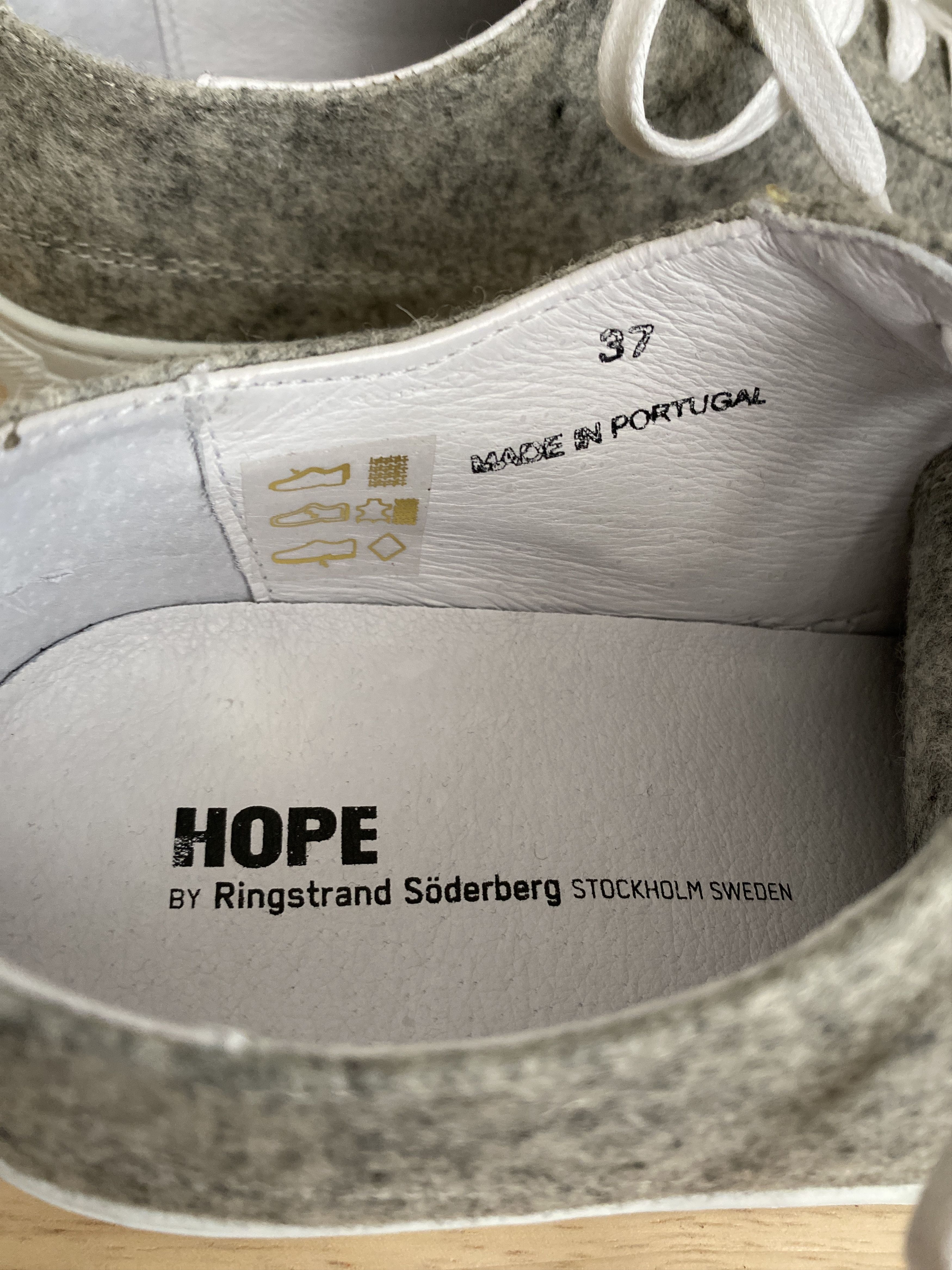 Hope Hope Stockholm "Billie Sneaker" Light Grey Size US 7 / IT 37 - 5 Thumbnail